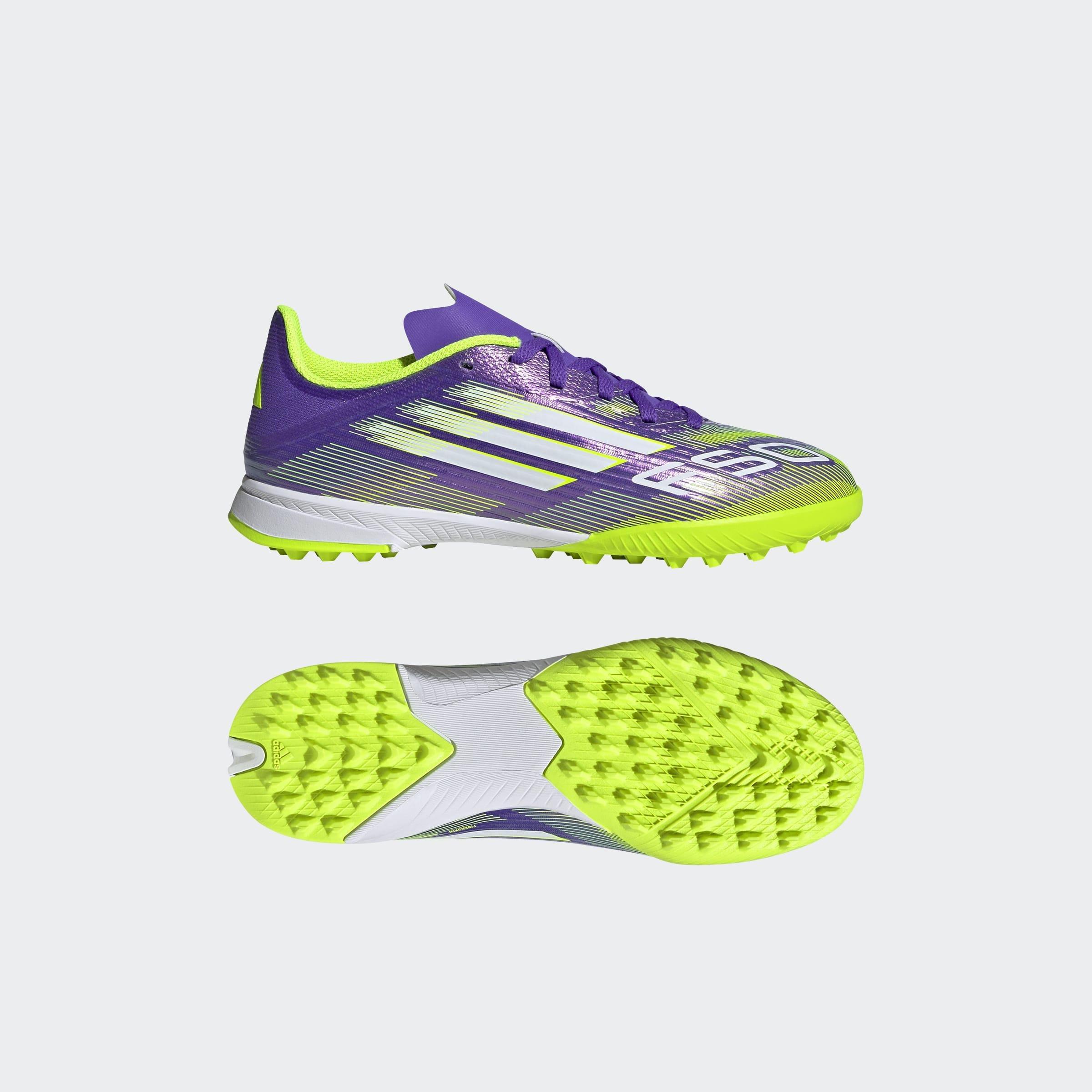 Kids Unisex F50 League Turf Boots, Purple, A901_ONE, large image number 8