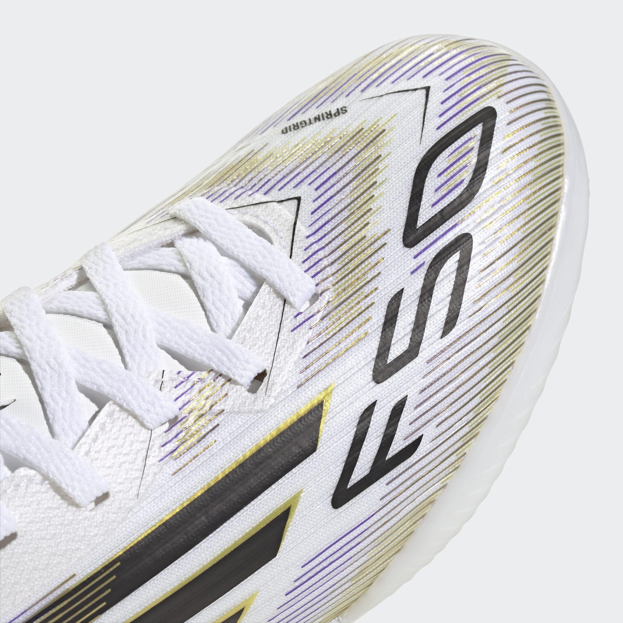 Kids Unisex F50 League Turf Boots, White, A901_ONE, large image number 6