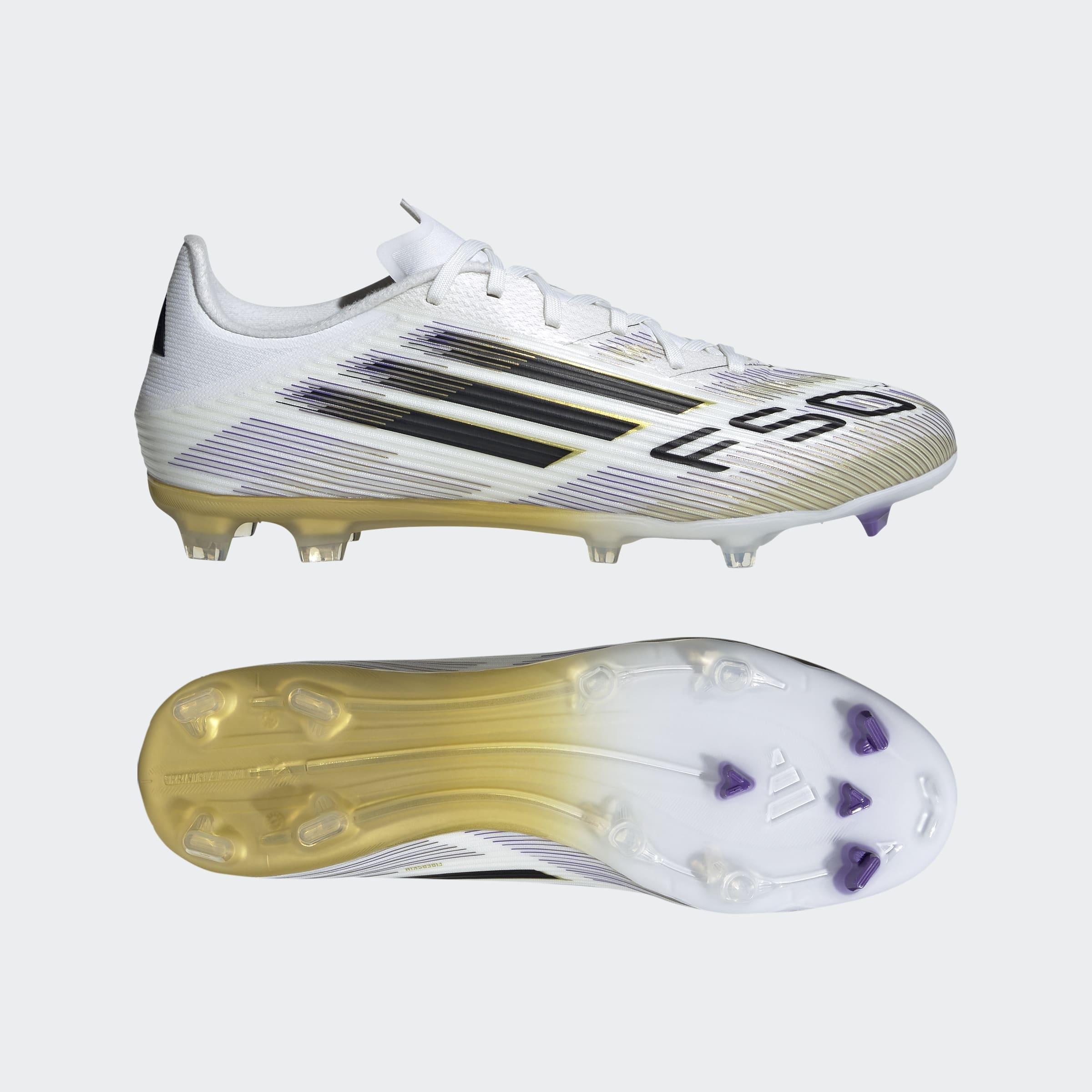 Unisex F50 League Firm/Multi-Ground Boots, White, A901_ONE, large image number 6