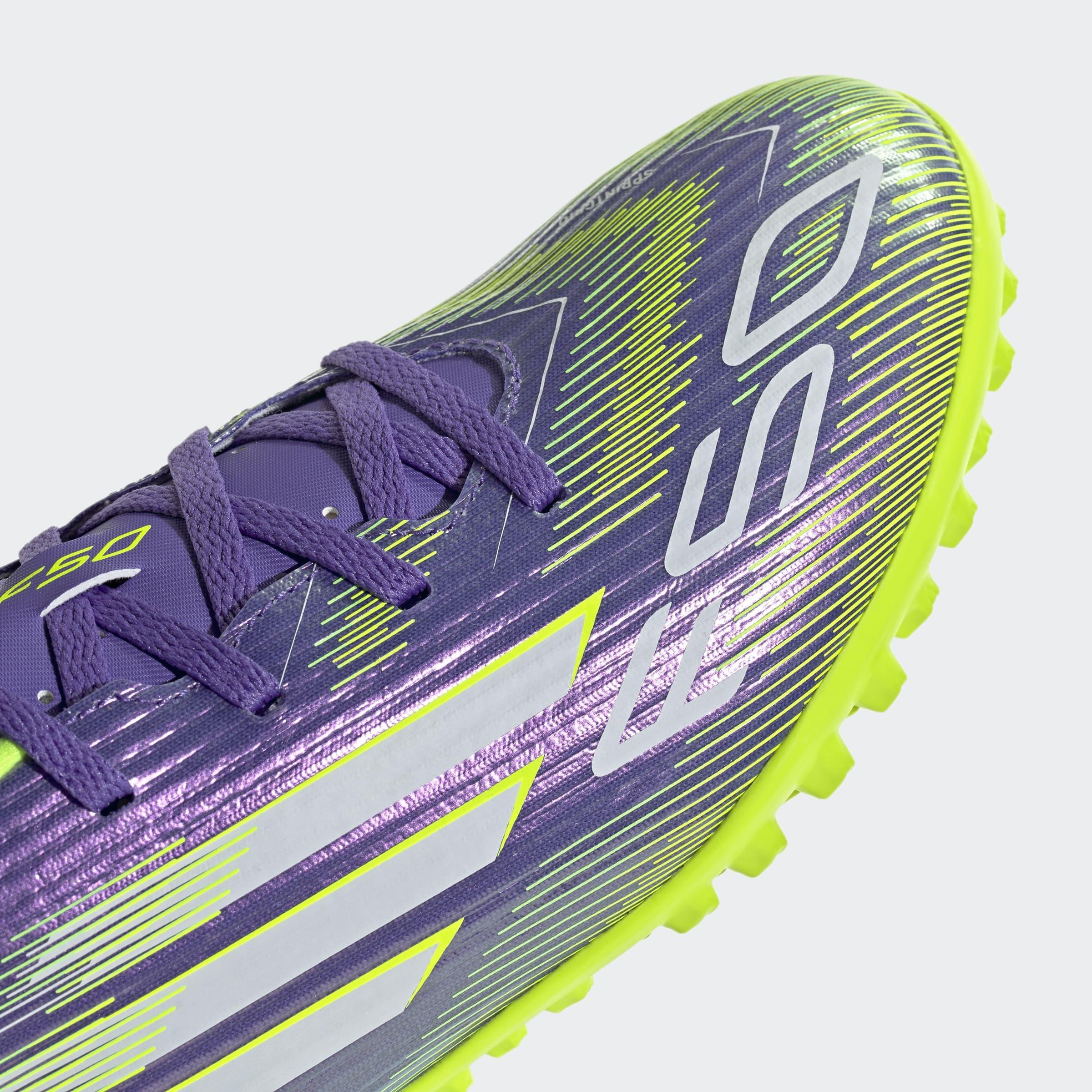 Unisex F50 Club Turf Boots, Purple, A901_ONE, large image number 4