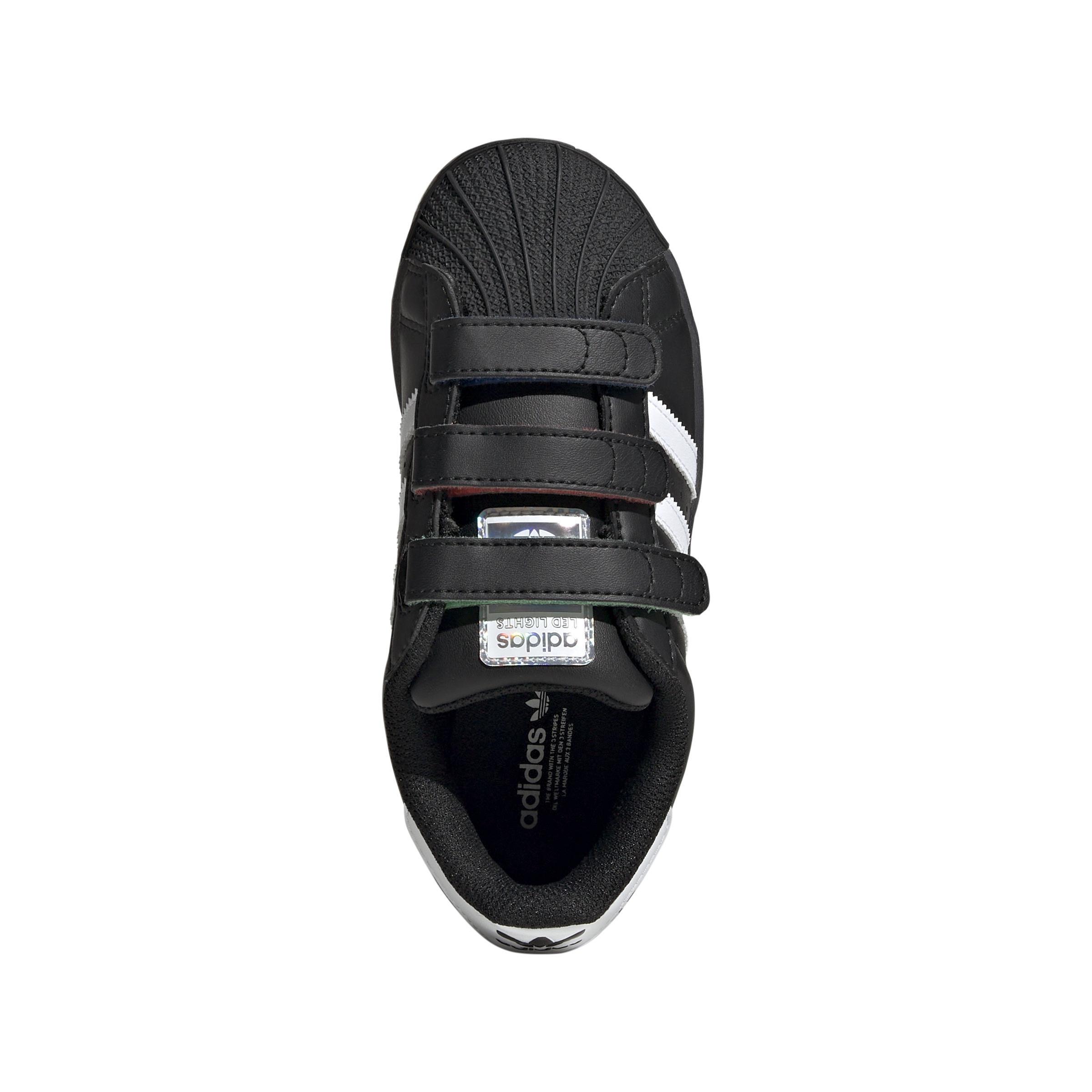 Kids Unisex Superstar Led Lights Comfort Closure Shoes, Black, A901_ONE, large image number 2