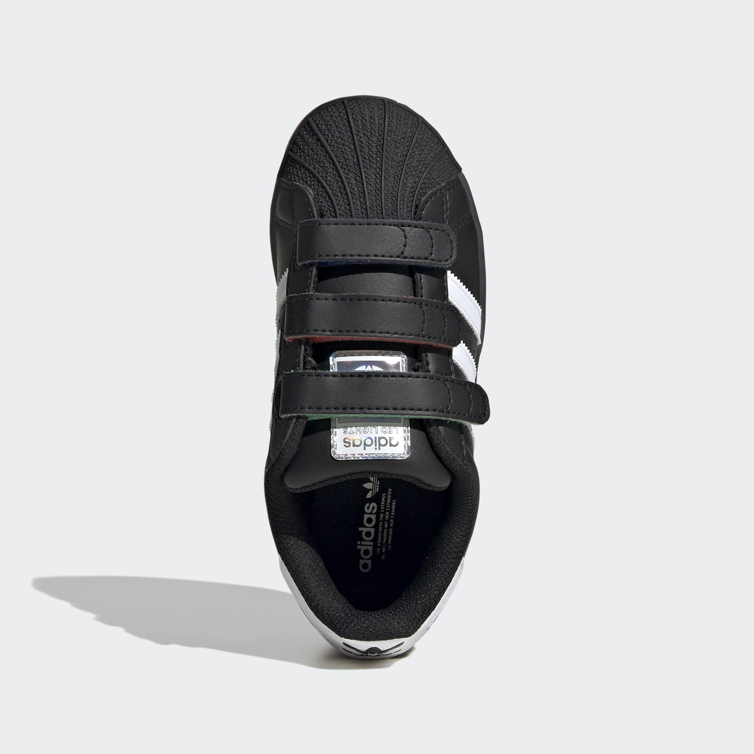 Kids Unisex Superstar Led Lights Comfort Closure Shoes, Black, A901_ONE, large image number 3