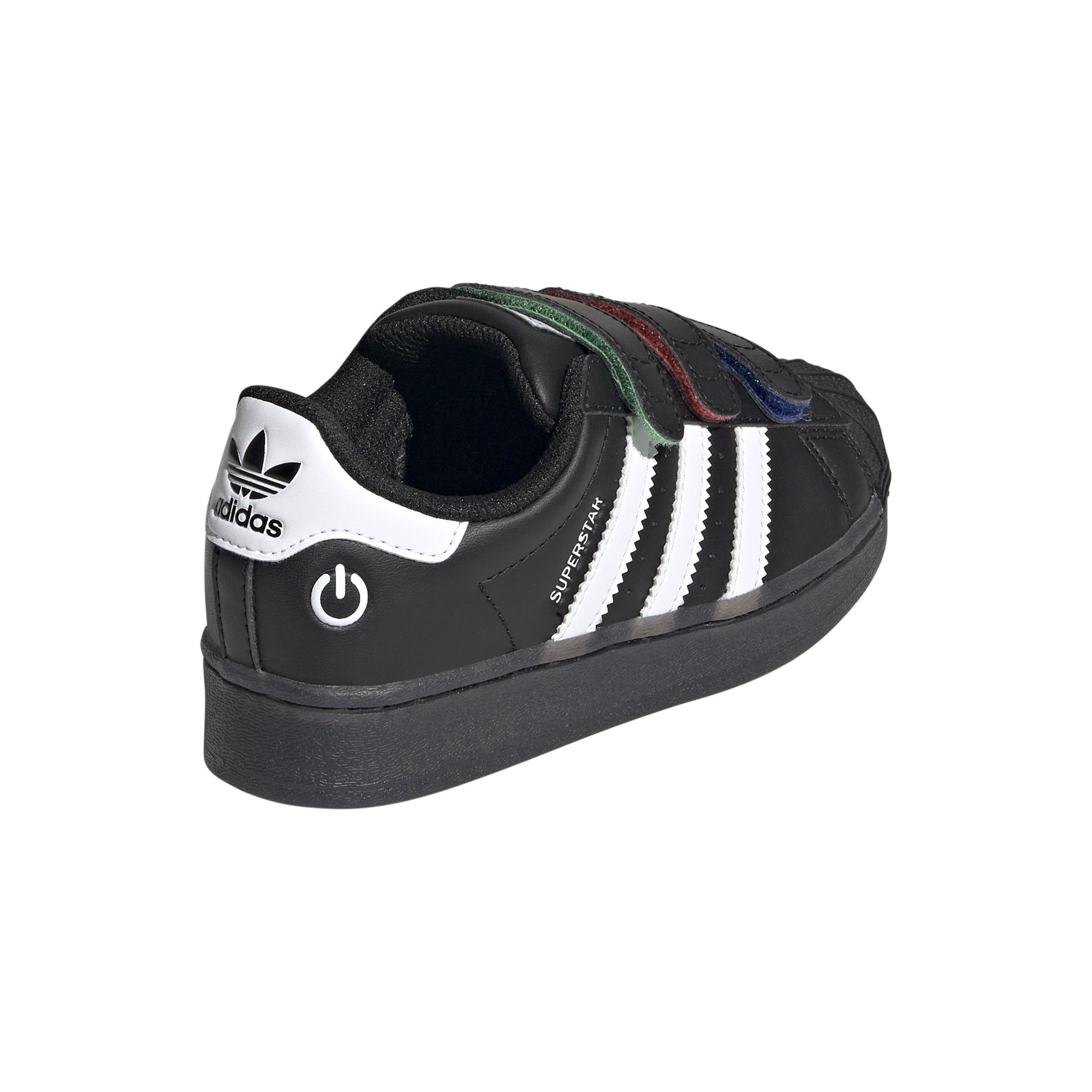 Kids Unisex Superstar Led Lights Comfort Closure Shoes, Black, A901_ONE, large image number 8