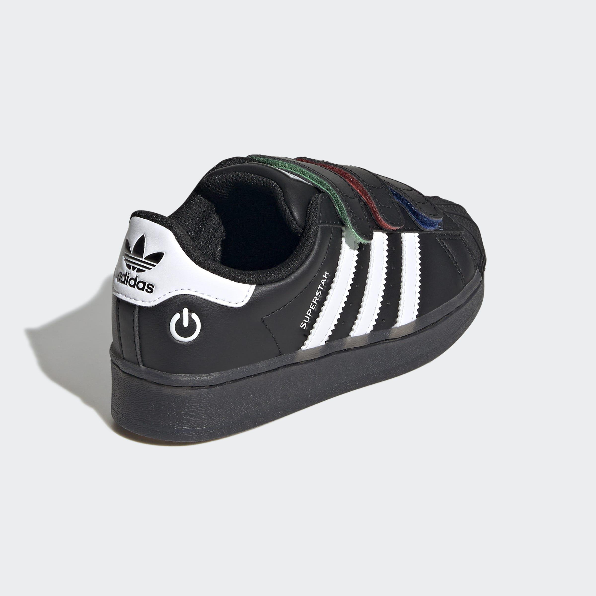 Kids Unisex Superstar Led Lights Comfort Closure Shoes, Black, A901_ONE, large image number 9