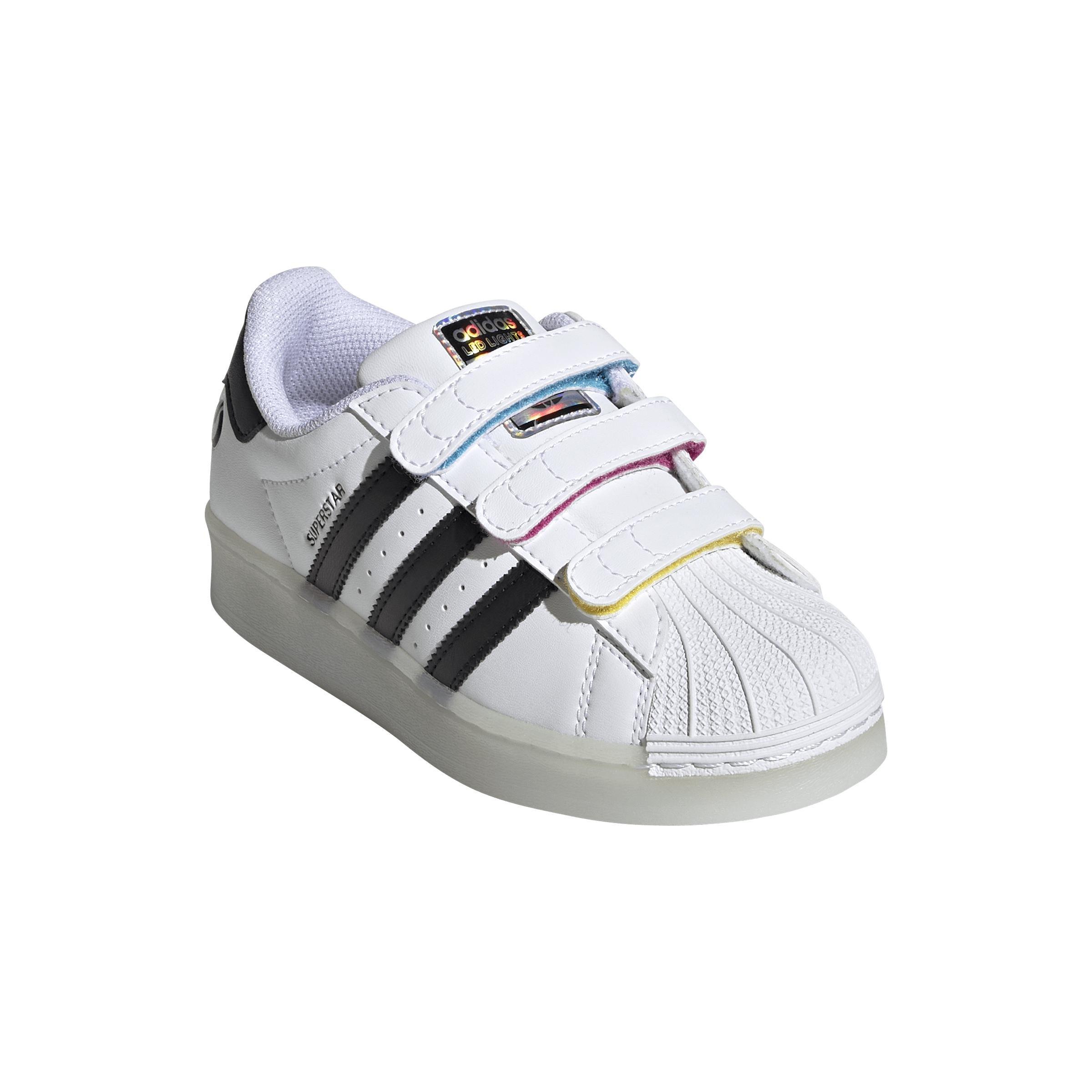 Kids Unisex Superstar Led Lights Comfort Closure Shoes, White, A901_ONE, large image number 5