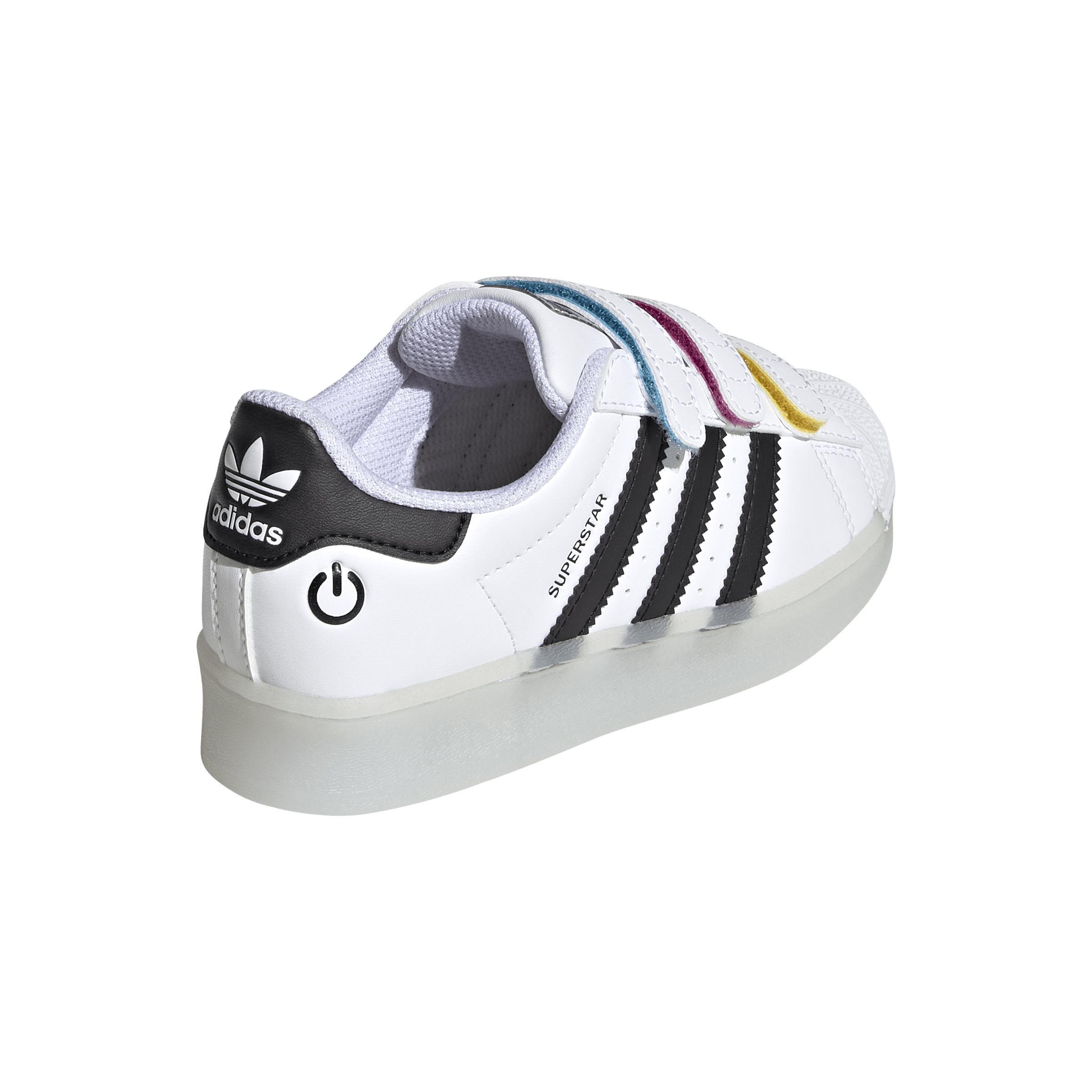 Kids Unisex Superstar Led Lights Comfort Closure Shoes, White, A901_ONE, large image number 8