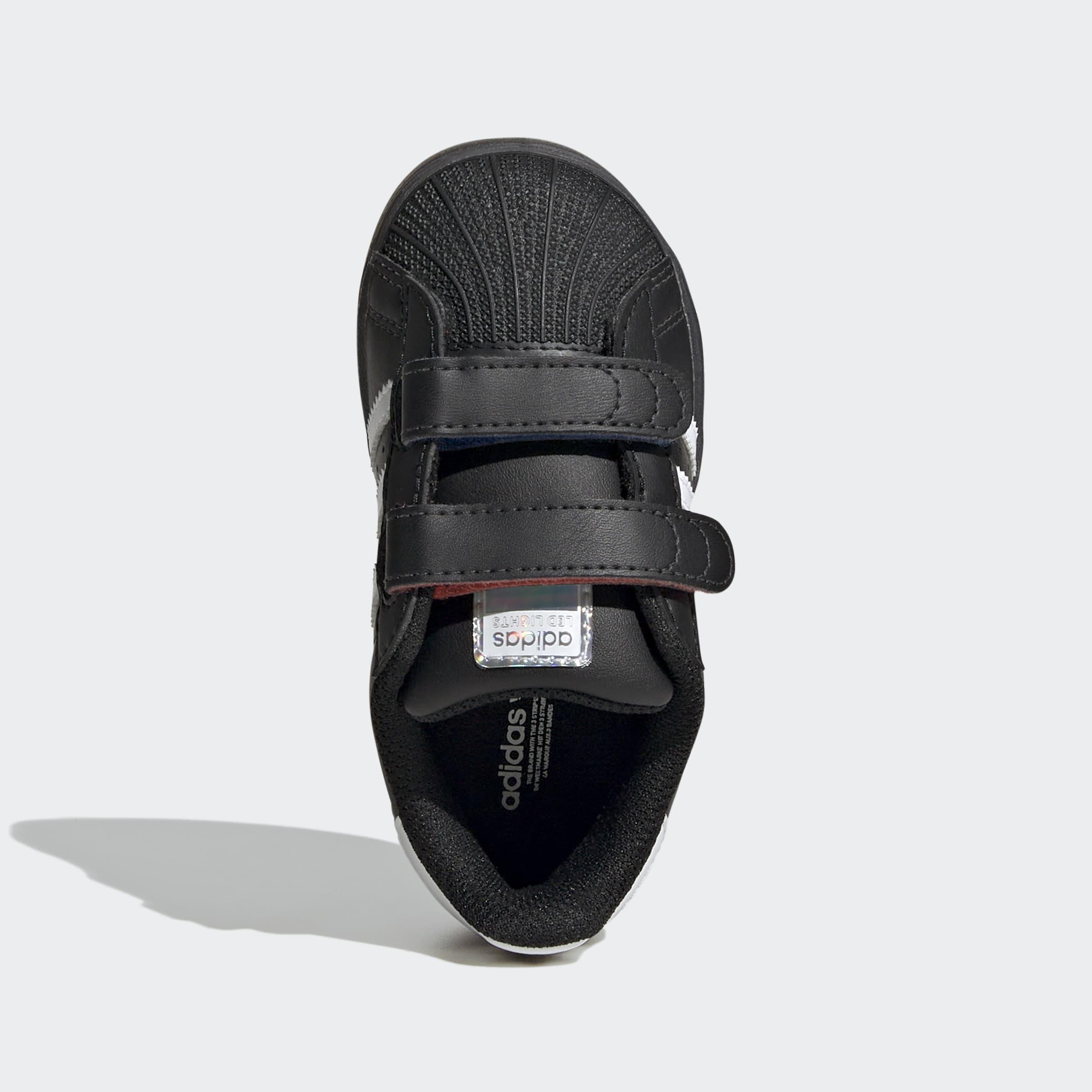 Kids Unisex Superstar Led Lights Comfort Closure Shoes, Black, A901_ONE, large image number 3