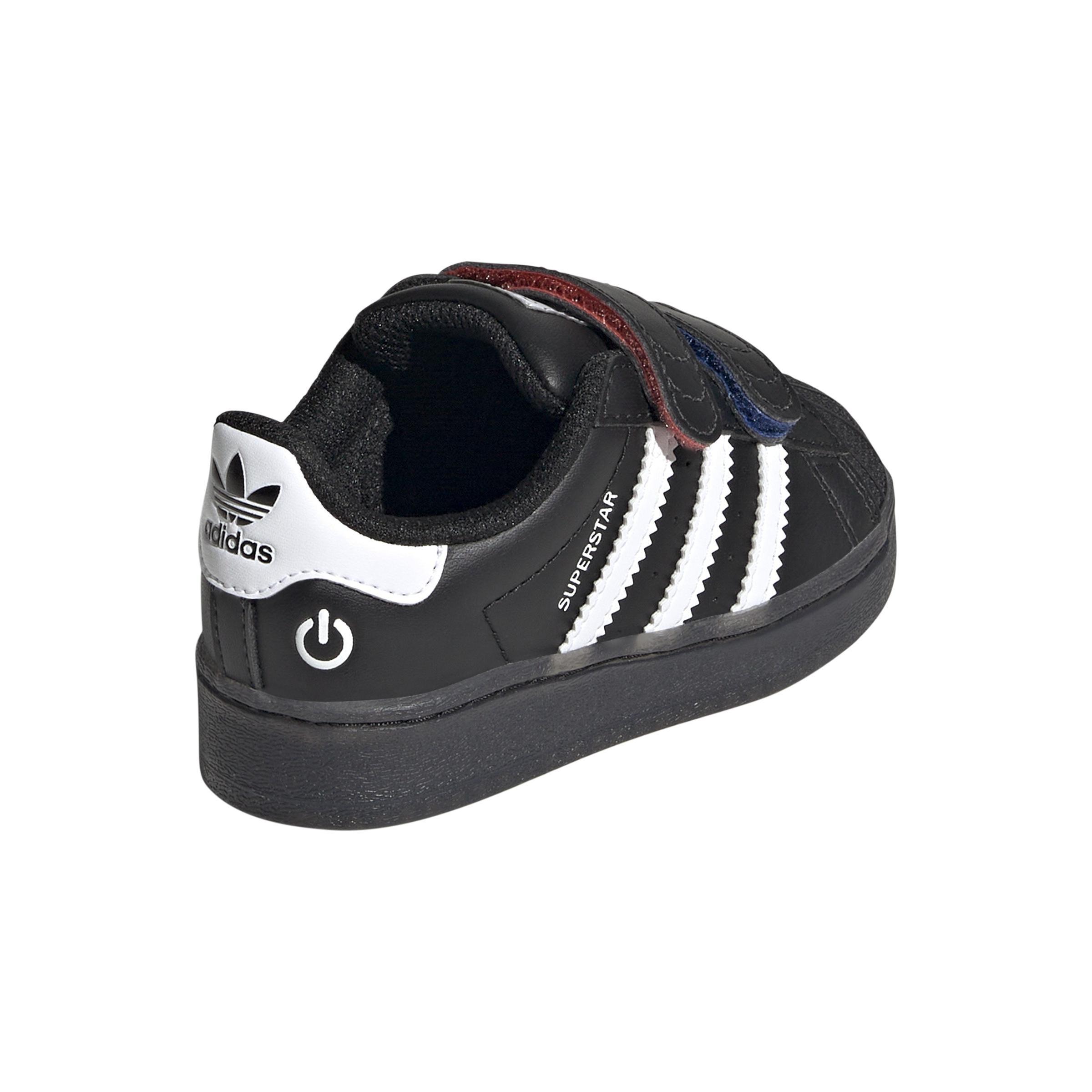 Kids Unisex Superstar Led Lights Comfort Closure Shoes, Black, A901_ONE, large image number 8