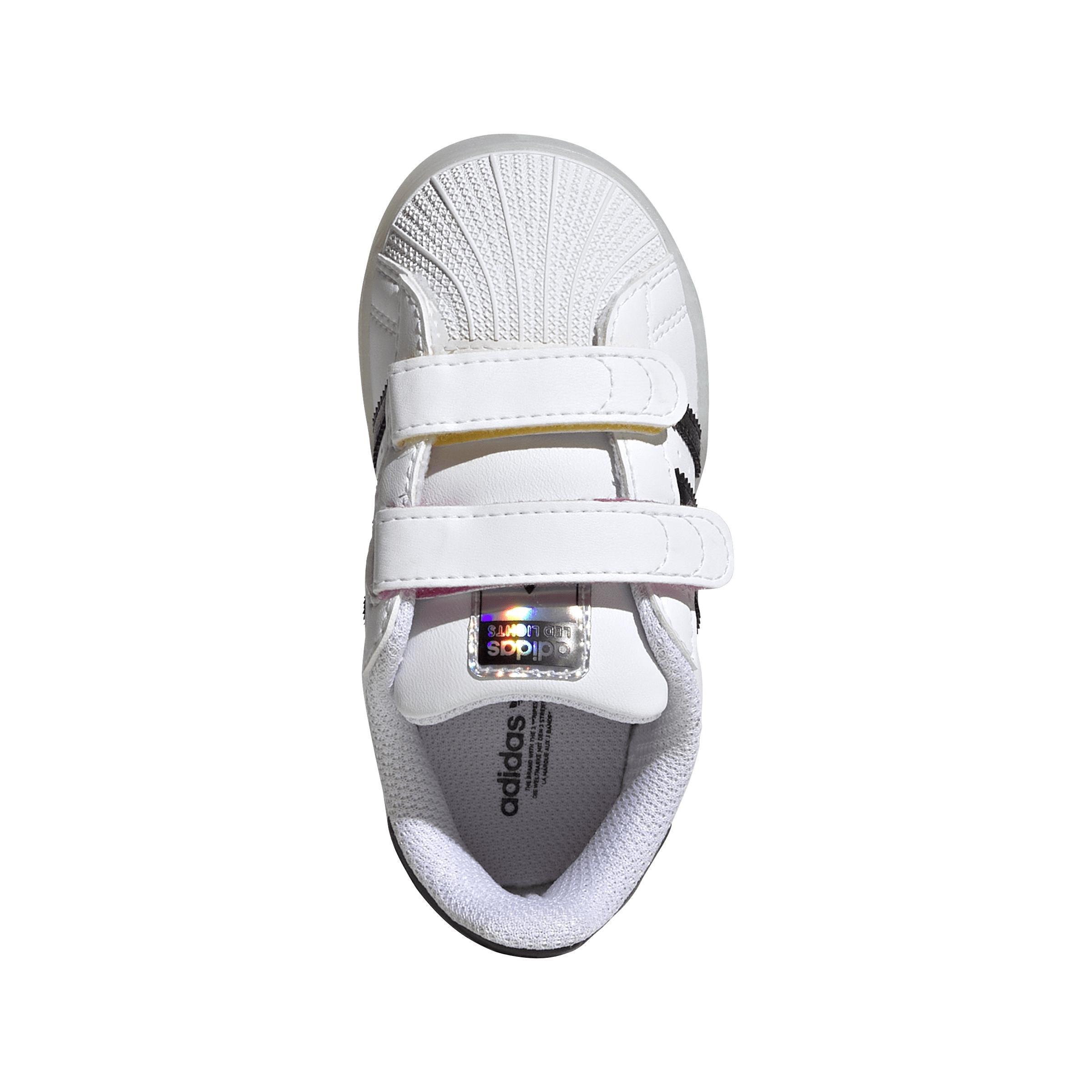Kids Unisex Superstar Led Lights Comfort Closure Shoes, White, A901_ONE, large image number 2