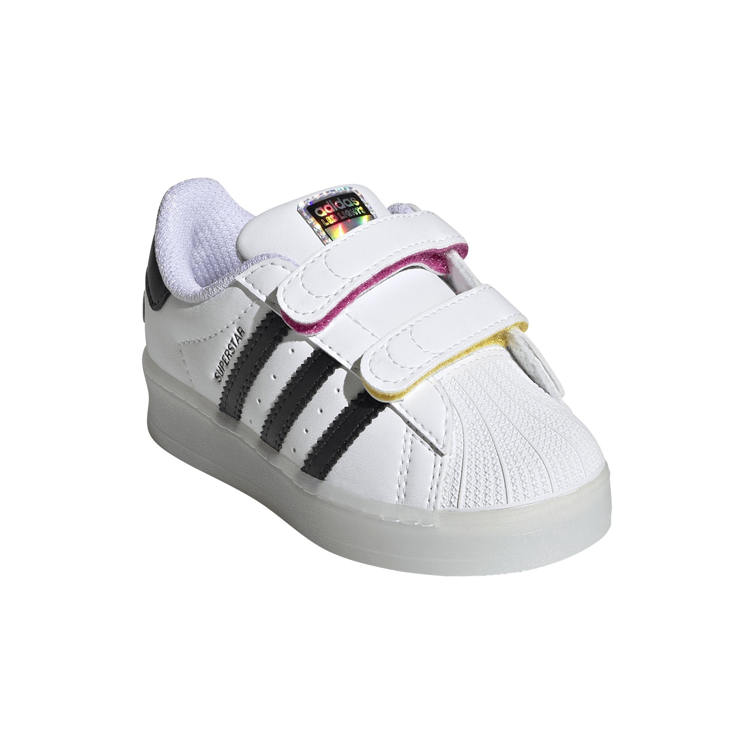 Kids Unisex Superstar Led Lights Comfort Closure Shoes, White, A901_ONE, large image number 5