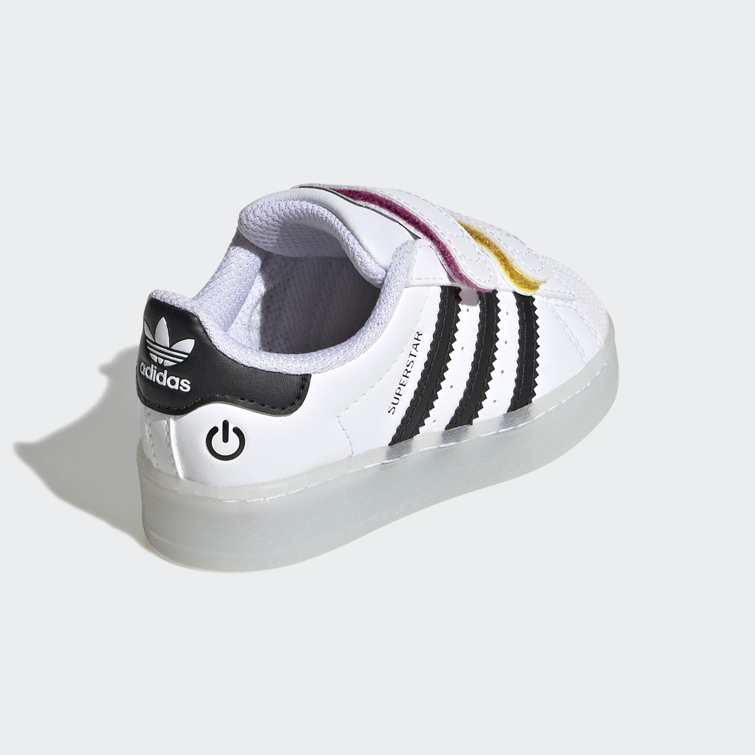 Kids Unisex Superstar Led Lights Comfort Closure Shoes, White, A901_ONE, large image number 9