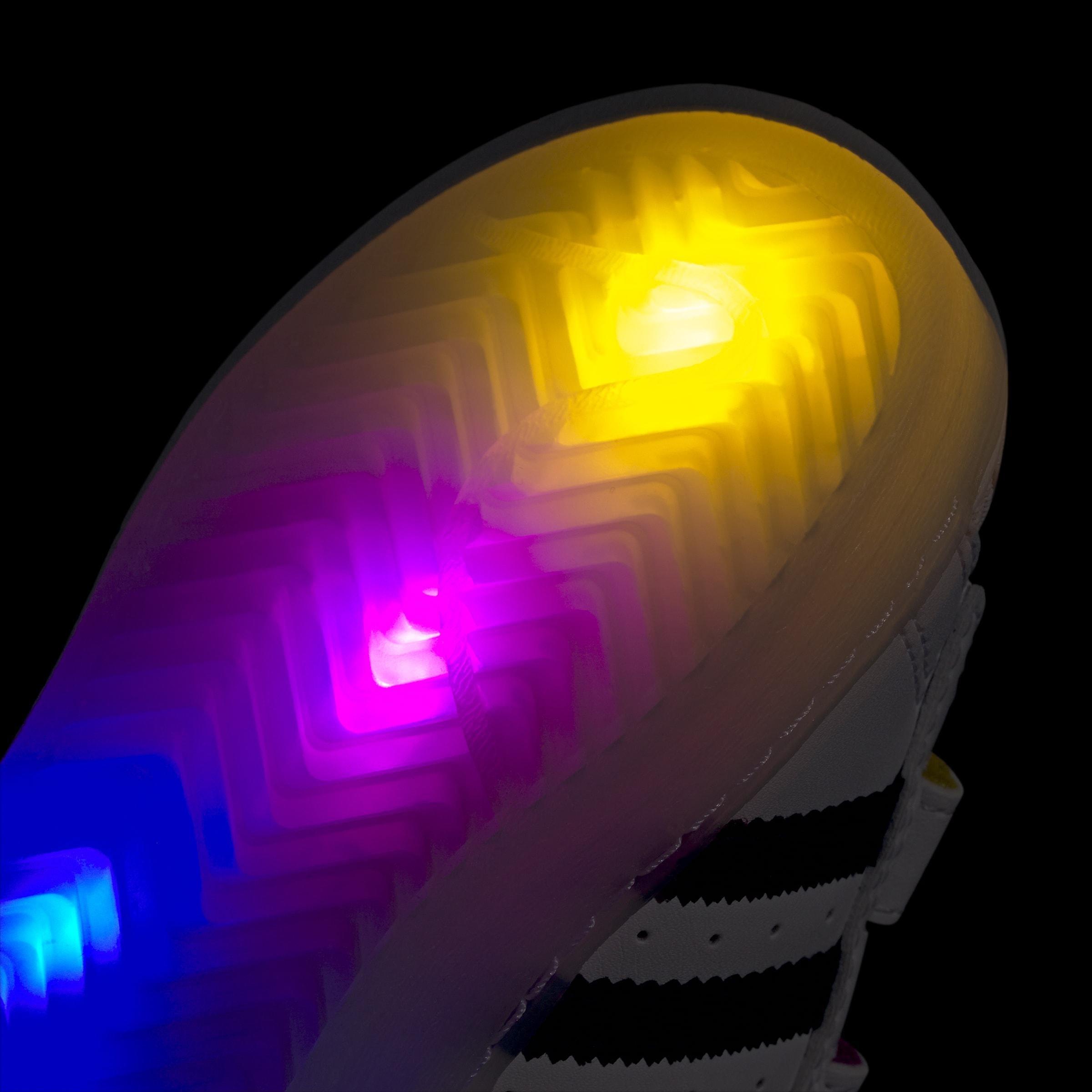 Kids Unisex Superstar Led Lights Comfort Closure Shoes, White, A901_ONE, large image number 14