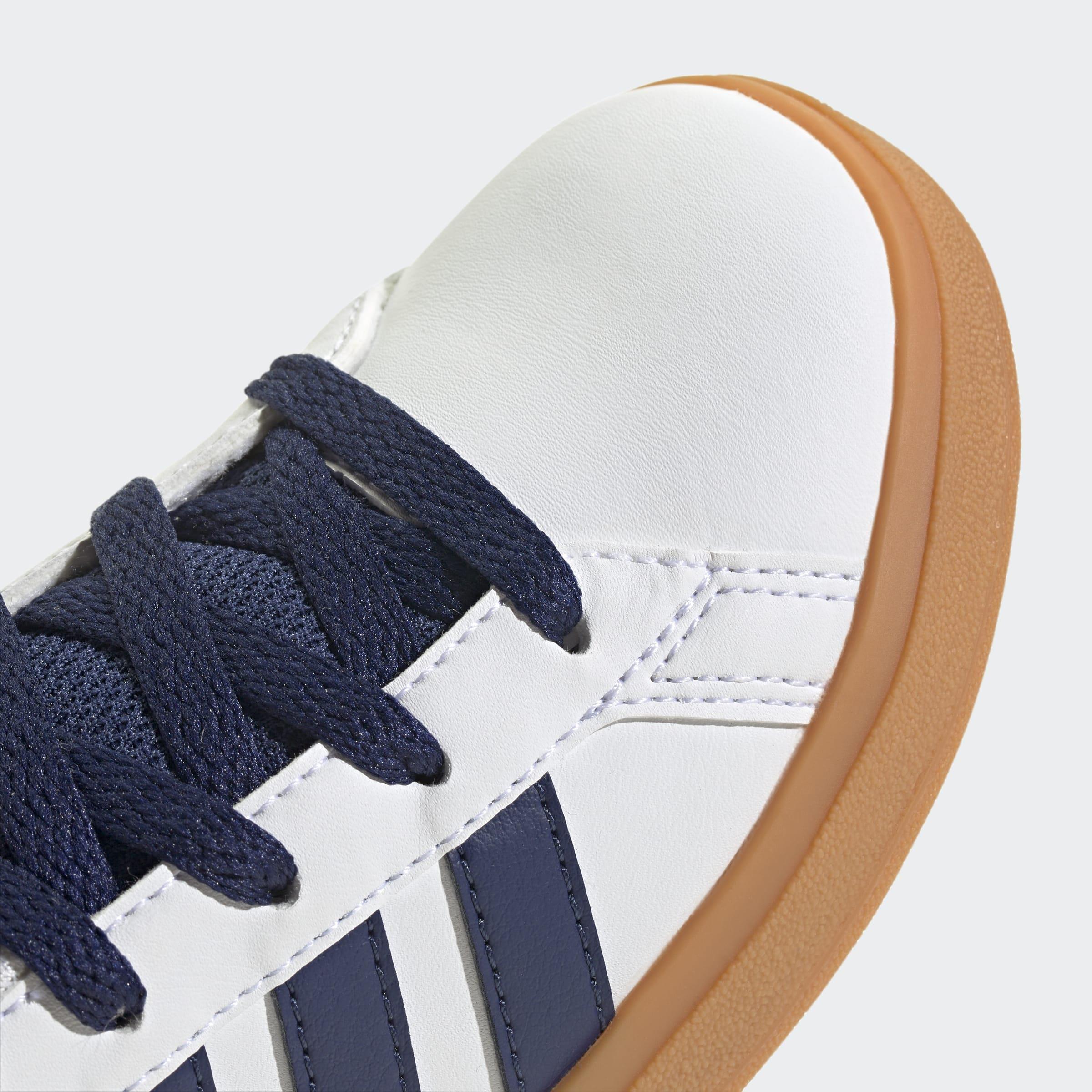 Kids Unisex Grand Court Lifestyle Tennis Lace-Up Shoes, White, A901_ONE, large image number 5