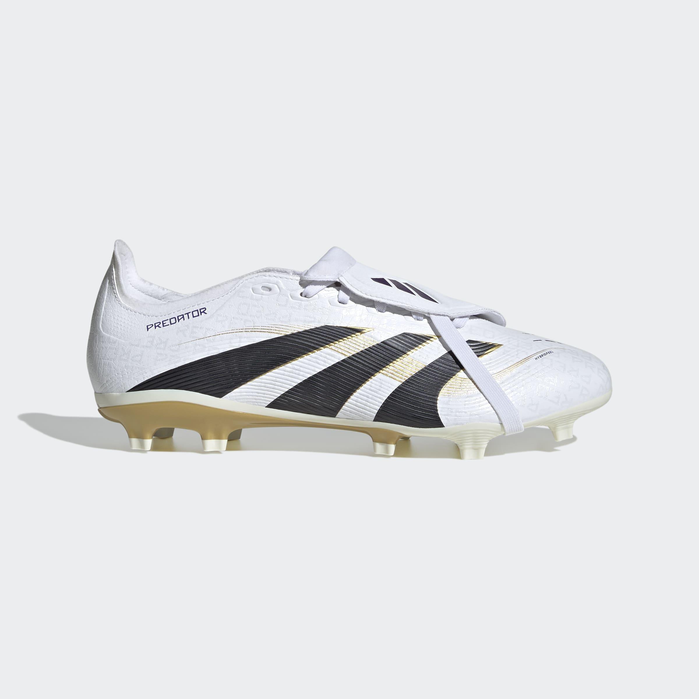 Unisex Predator League Fold-Over Tongue Firm/Multi-Ground Boots, White