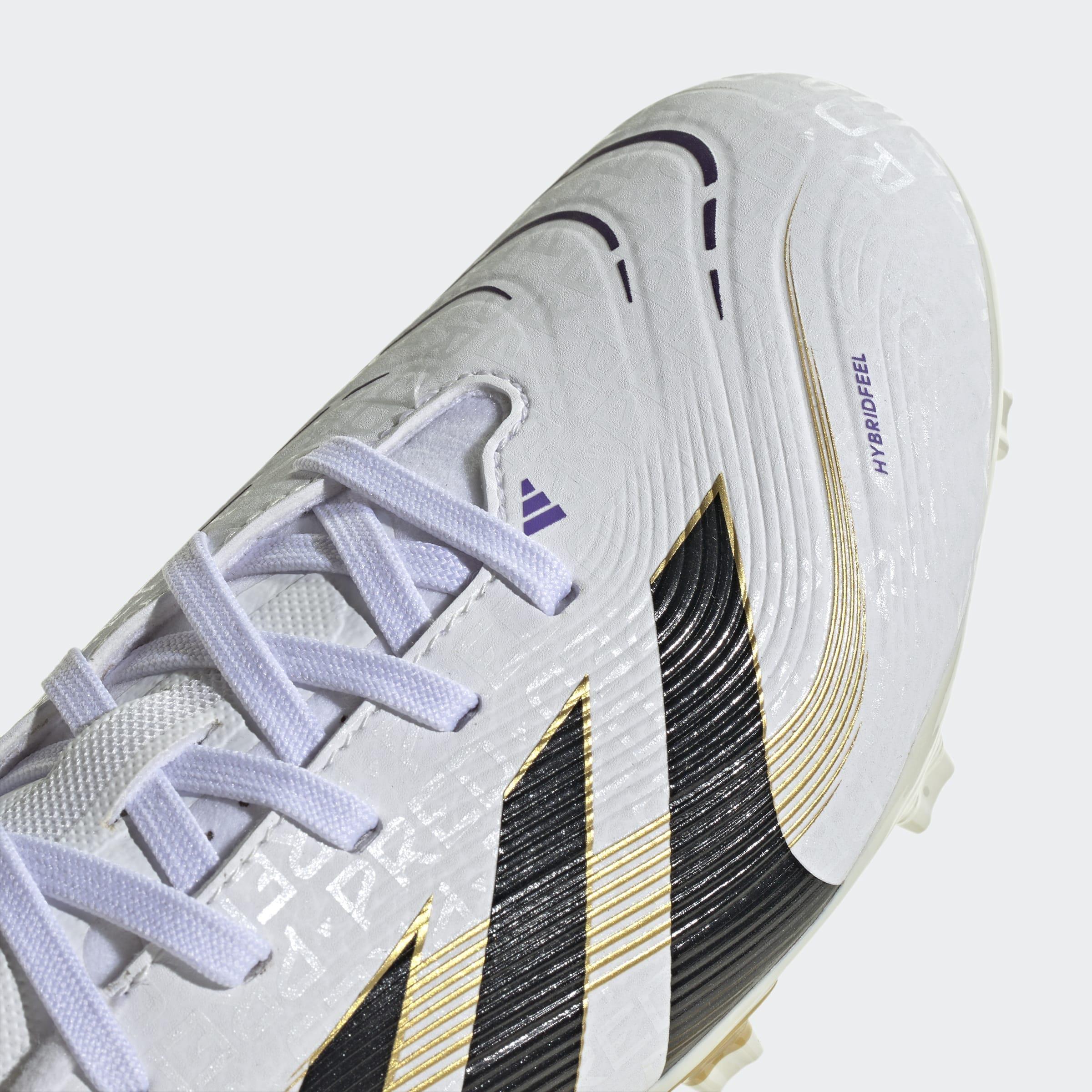 Kids Unisex Predator League Firm/Multi-Ground Boots, White, A901_ONE, large image number 4