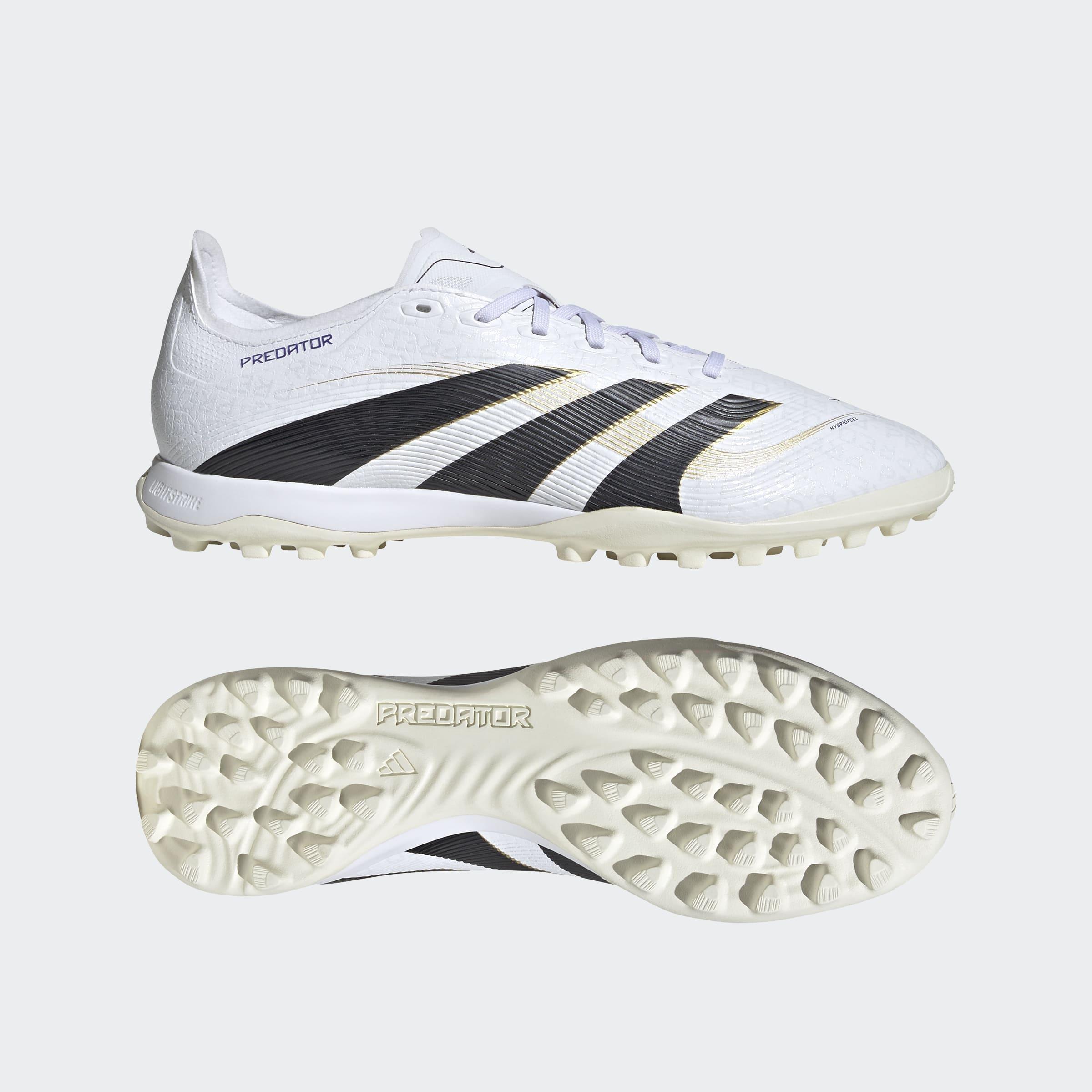 Unisex Predator League Turf Boots, White, A901_ONE, large image number 6
