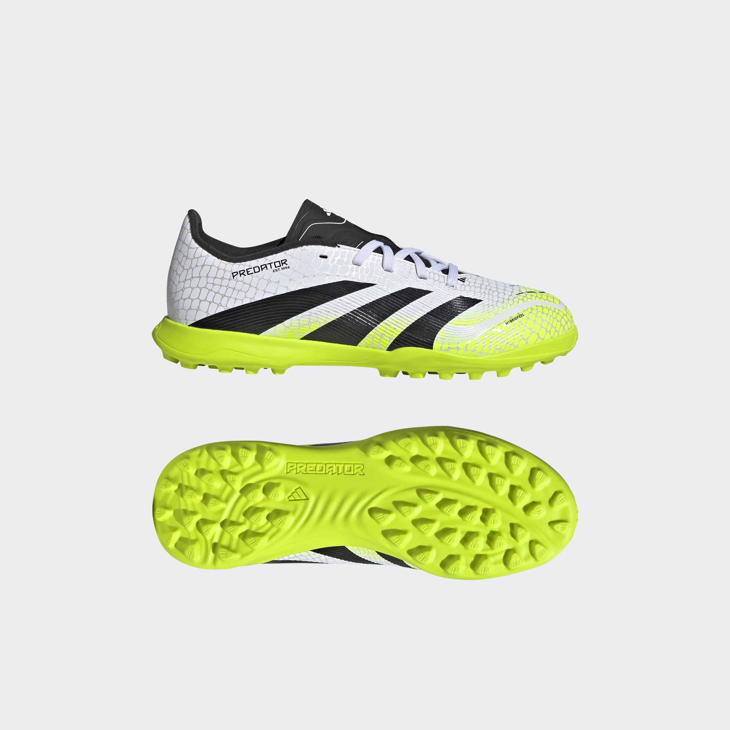 Kids Unisex Predator League Turf Boots, White, A901_ONE, large image number 6