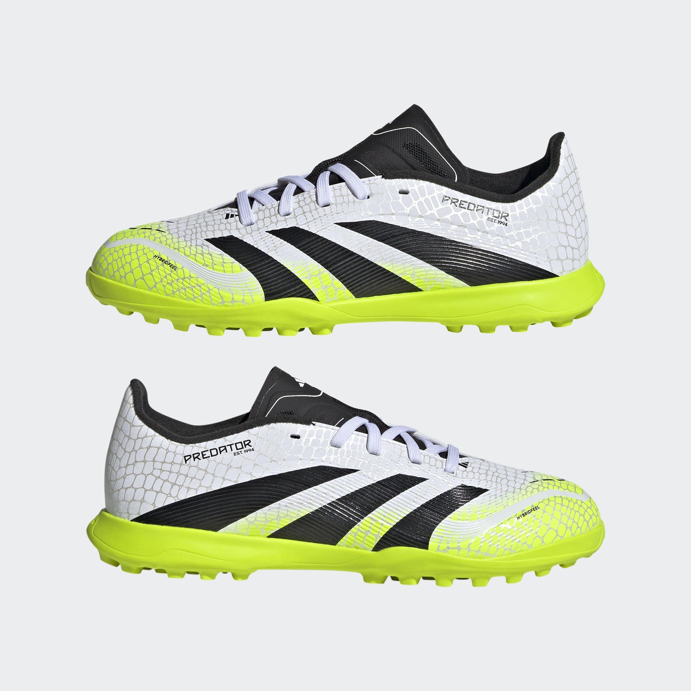 Kids Unisex Predator League Turf Boots, White, A901_ONE, large image number 8