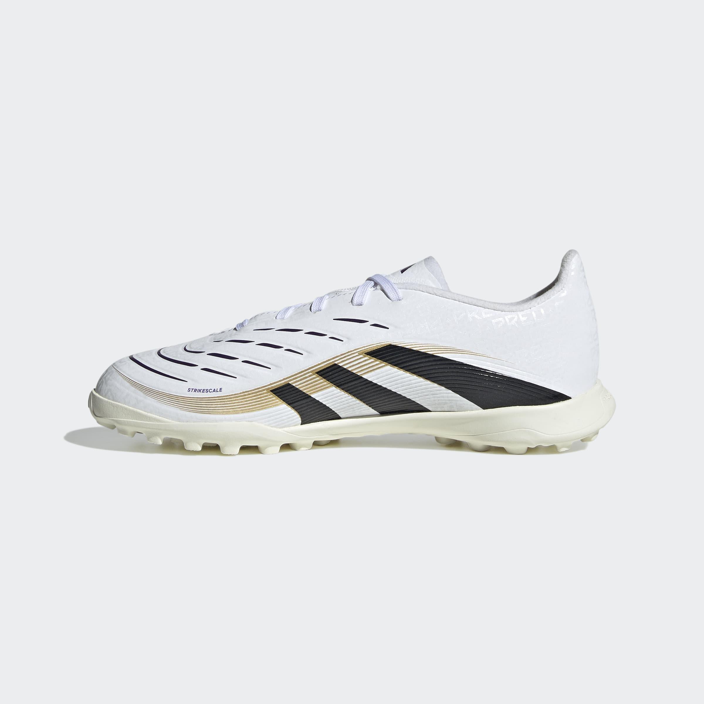 Kids Unisex Predator League Turf Boots, White, A901_ONE, large image number 8