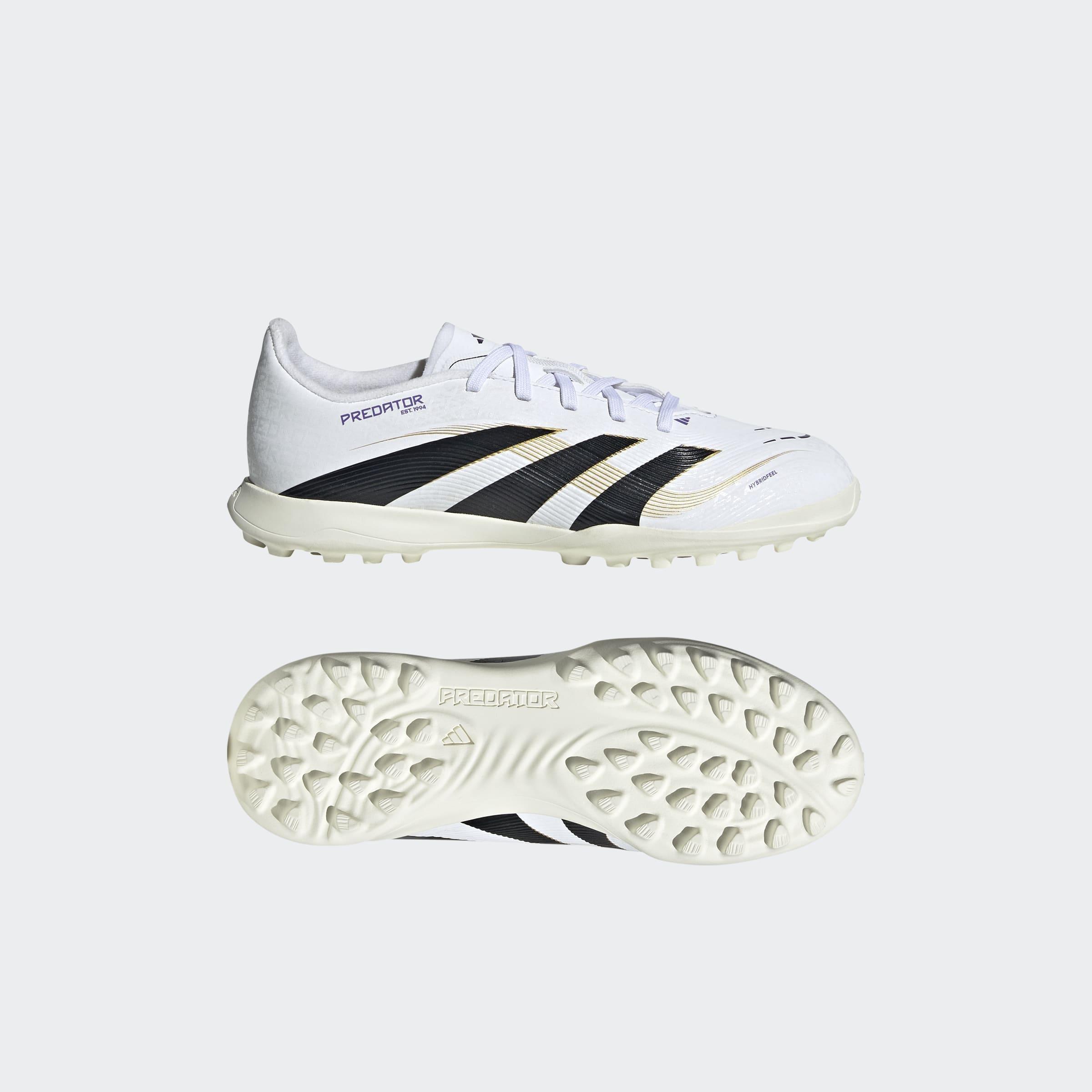 Kids Unisex Predator League Turf Boots, White, A901_ONE, large image number 9