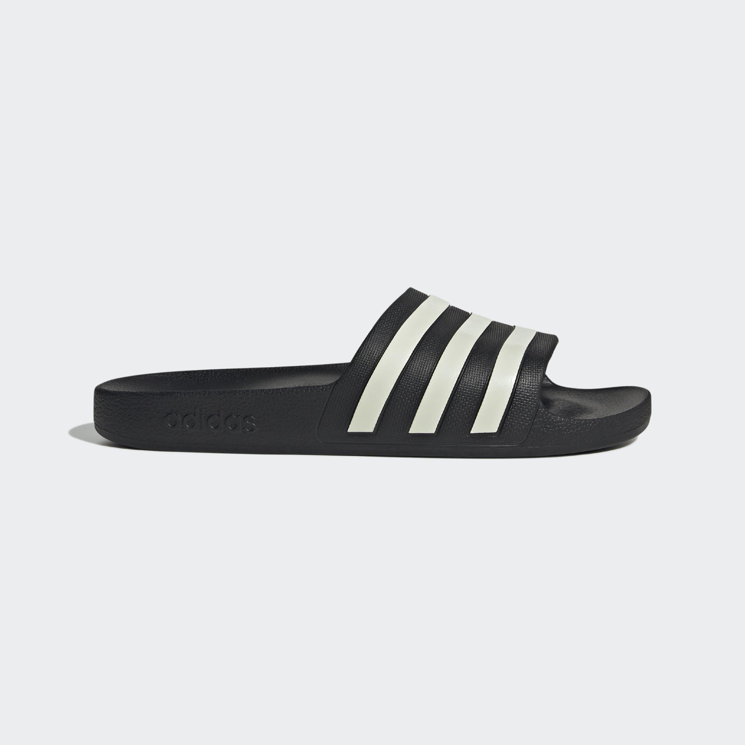 Unisex Adilette Aqua Slides, Black