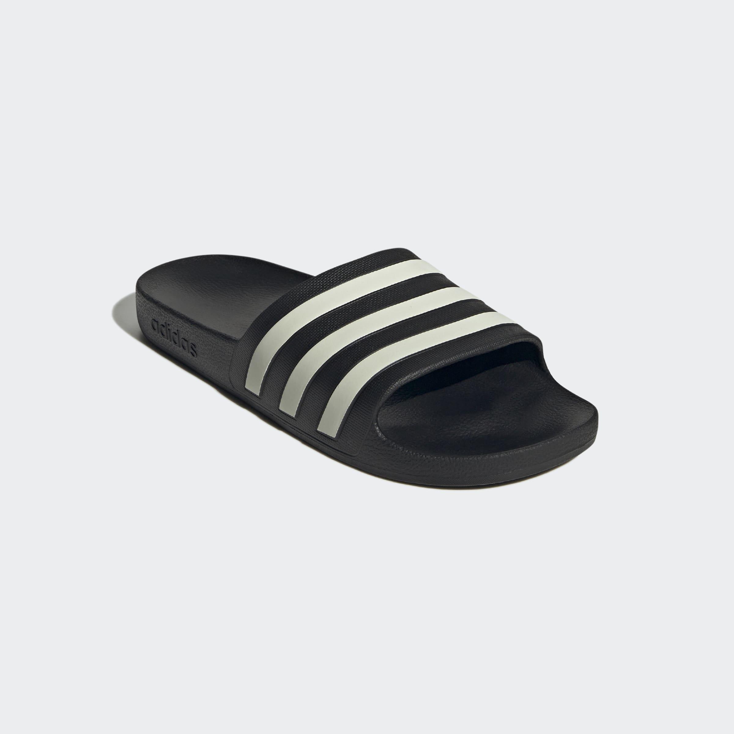 Unisex Adilette Aqua Slides, Black, A901_ONE, large image number 2