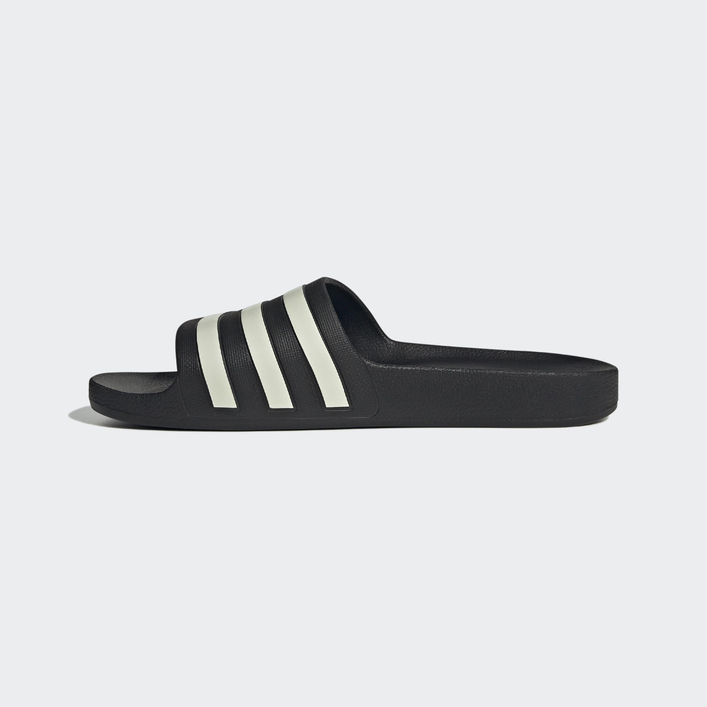 Unisex Adilette Aqua Slides, Black, A901_ONE, large image number 6