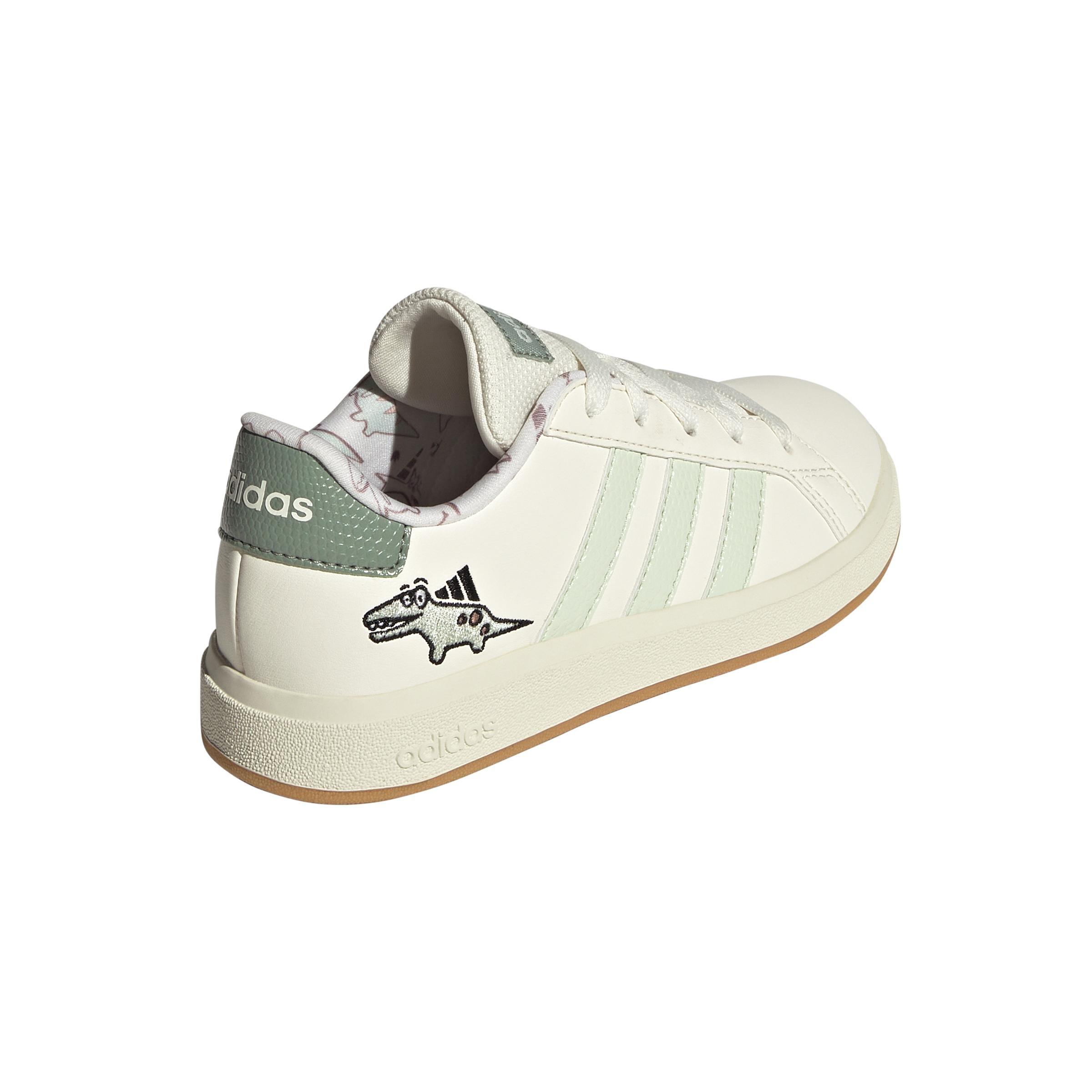 Kids Unisex Dino Grand Court 2.0 Shoes, White, A901_ONE, large image number 6