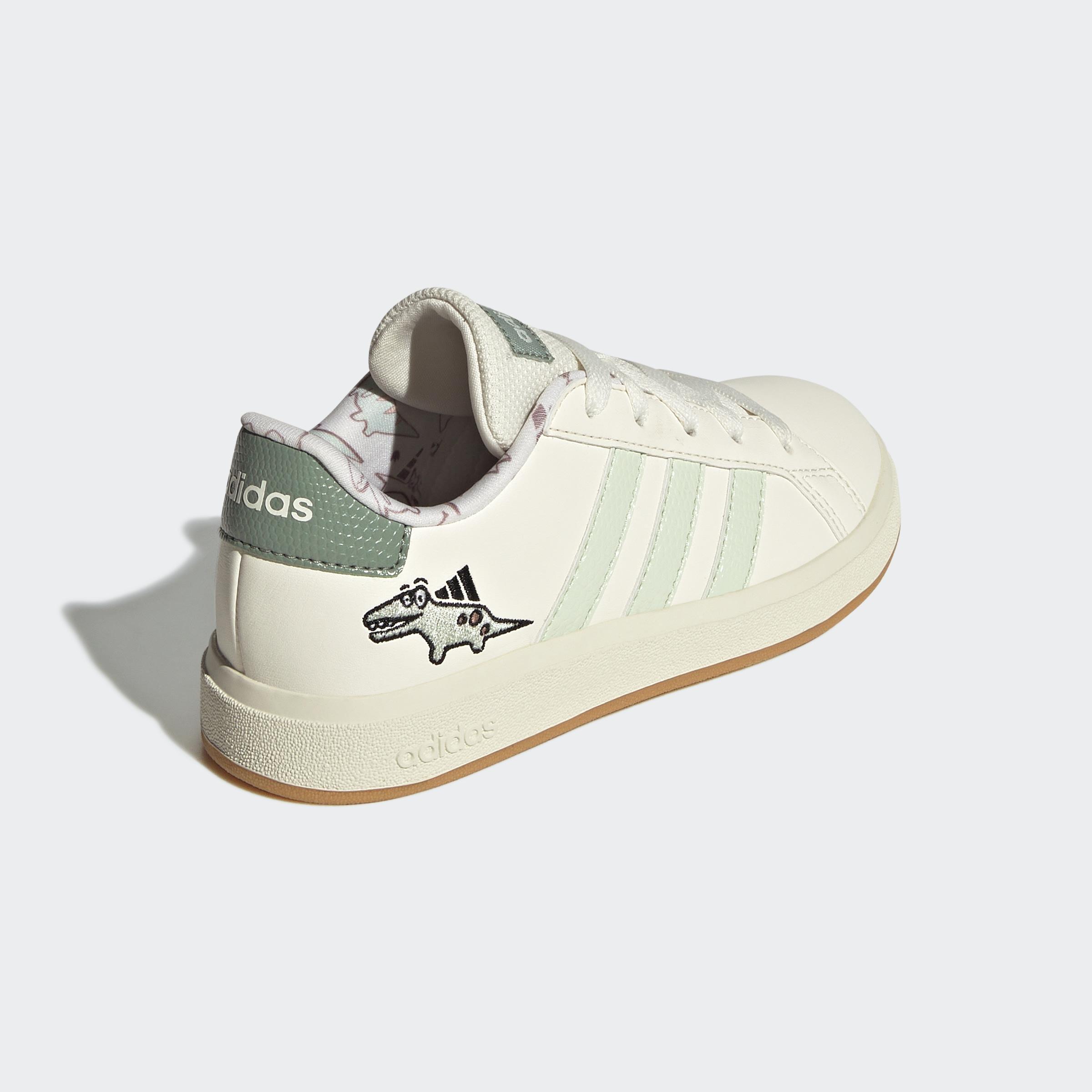 Kids Unisex Dino Grand Court 2.0 Shoes, White, A901_ONE, large image number 7