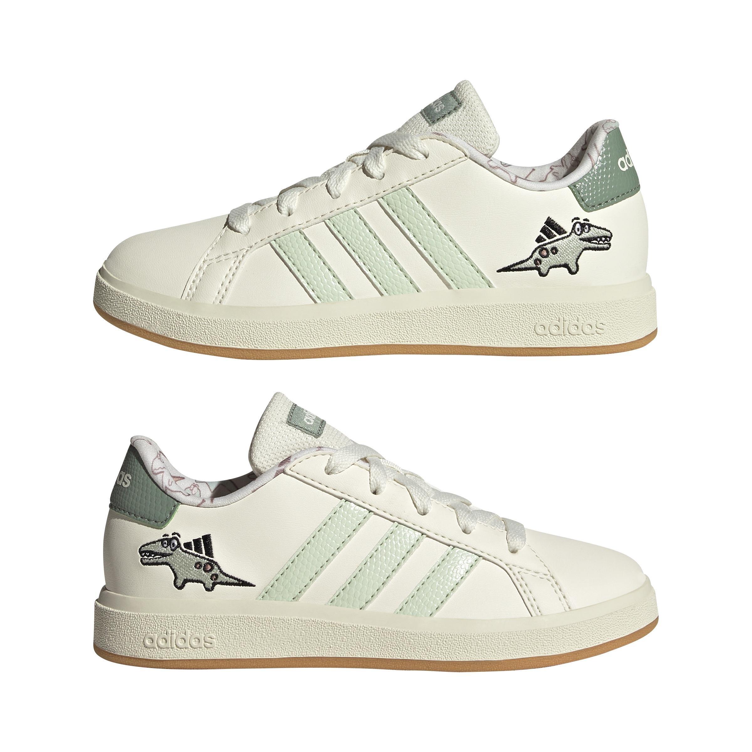 Kids Unisex Dino Grand Court 2.0 Shoes, White, A901_ONE, large image number 14