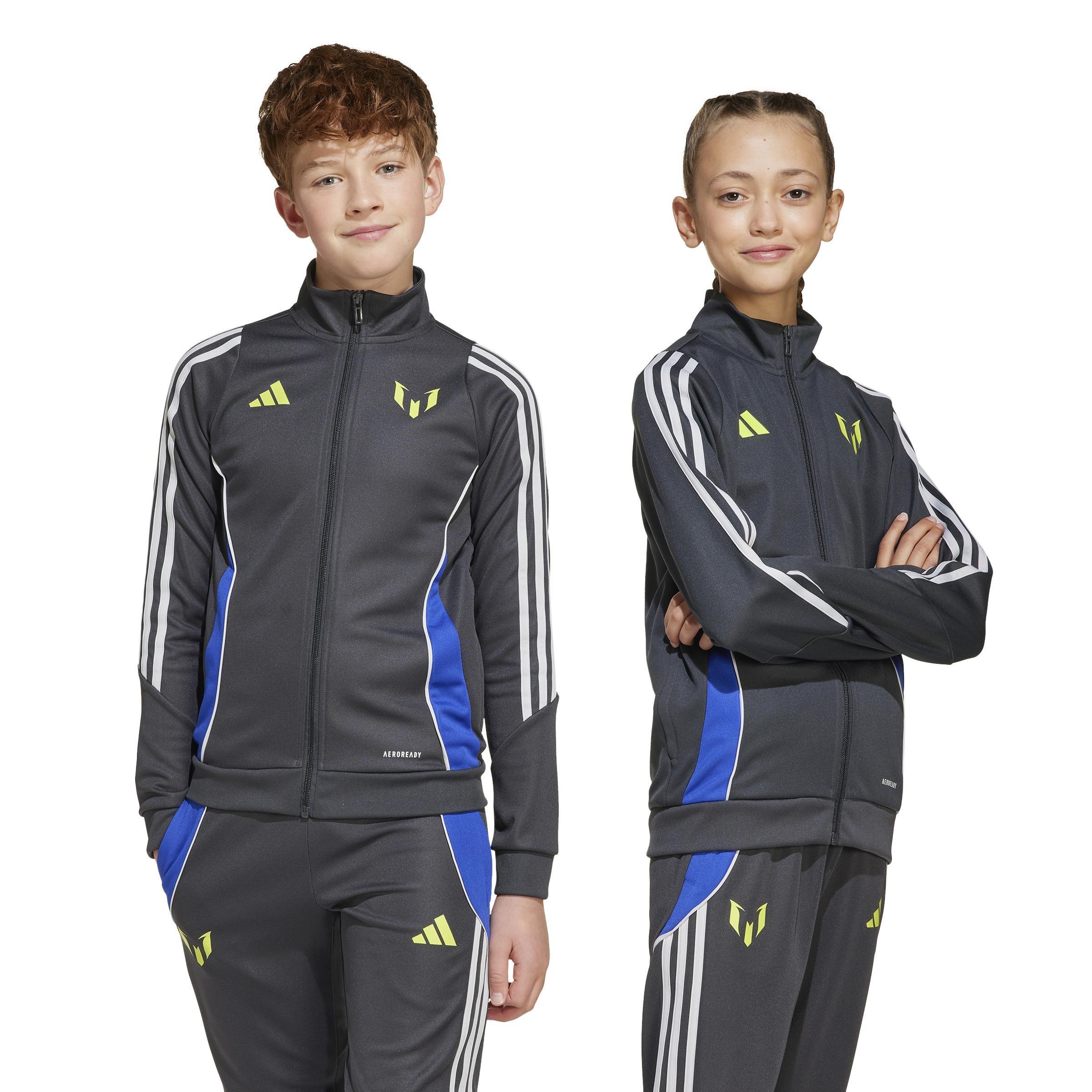 Kids Unisex Messi Jacket, Grey, A901_ONE, large image number 12