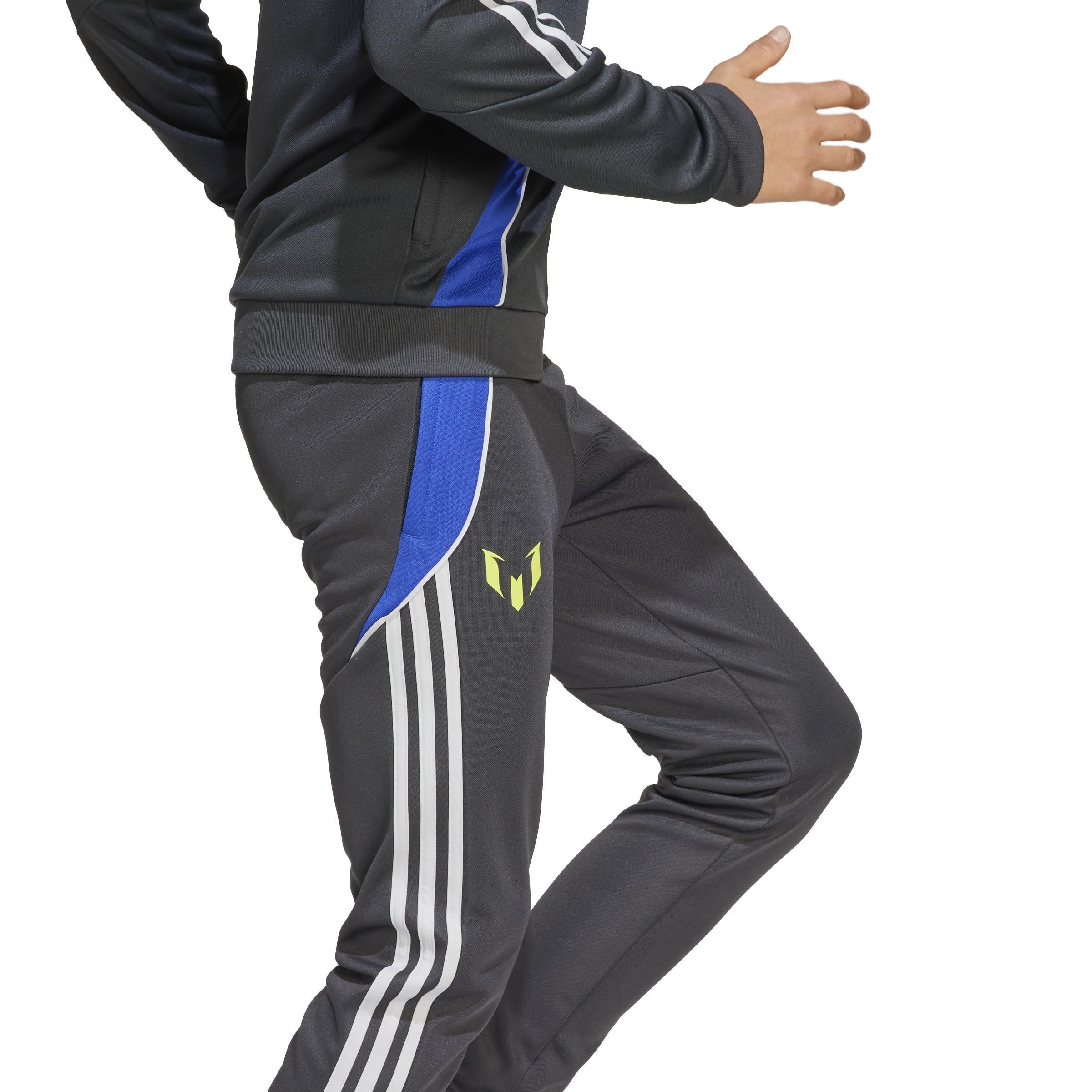 Kids Unisex Messi Training Pants, Grey, A901_ONE, large image number 7