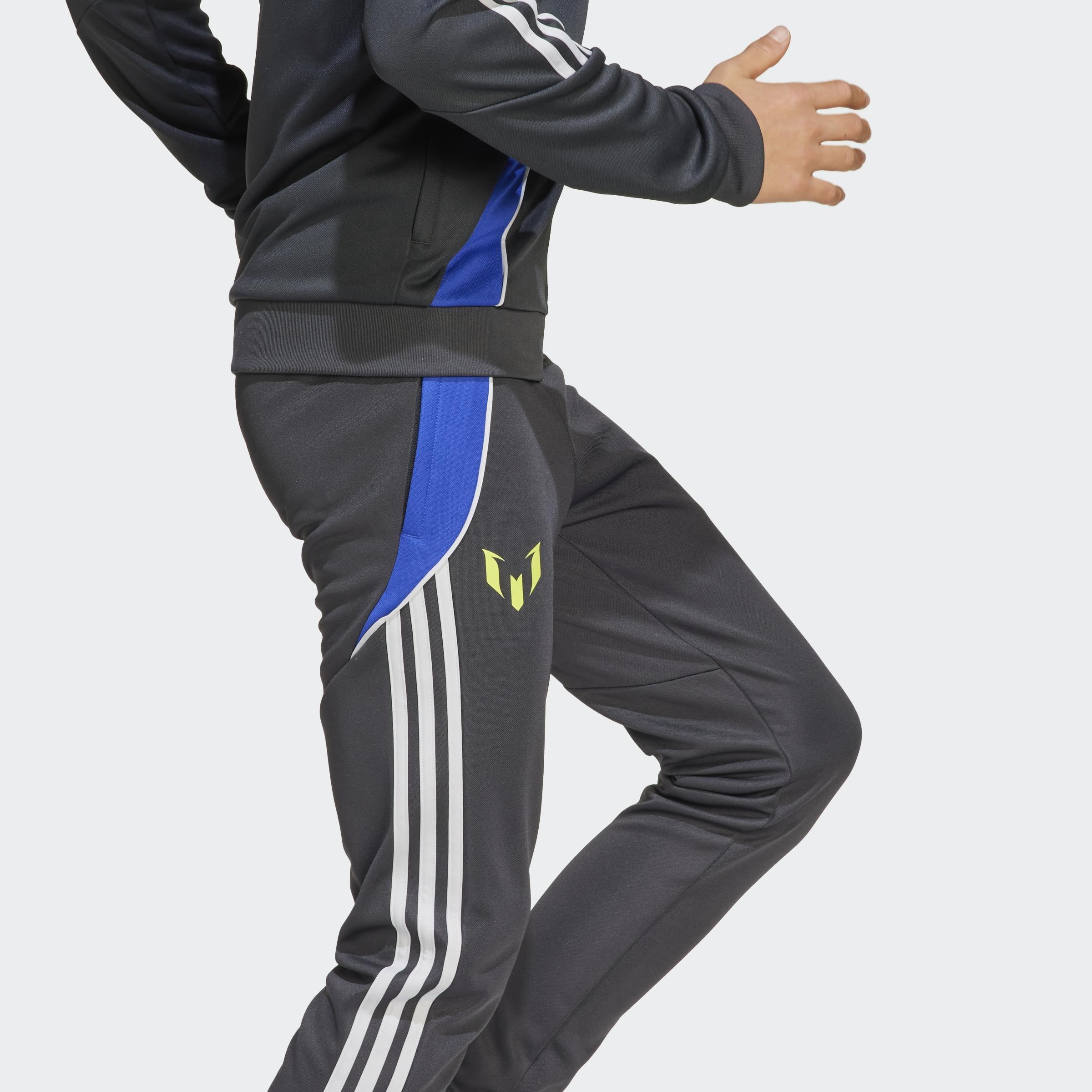 Kids Unisex Messi Training Pants, Grey, A901_ONE, large image number 10