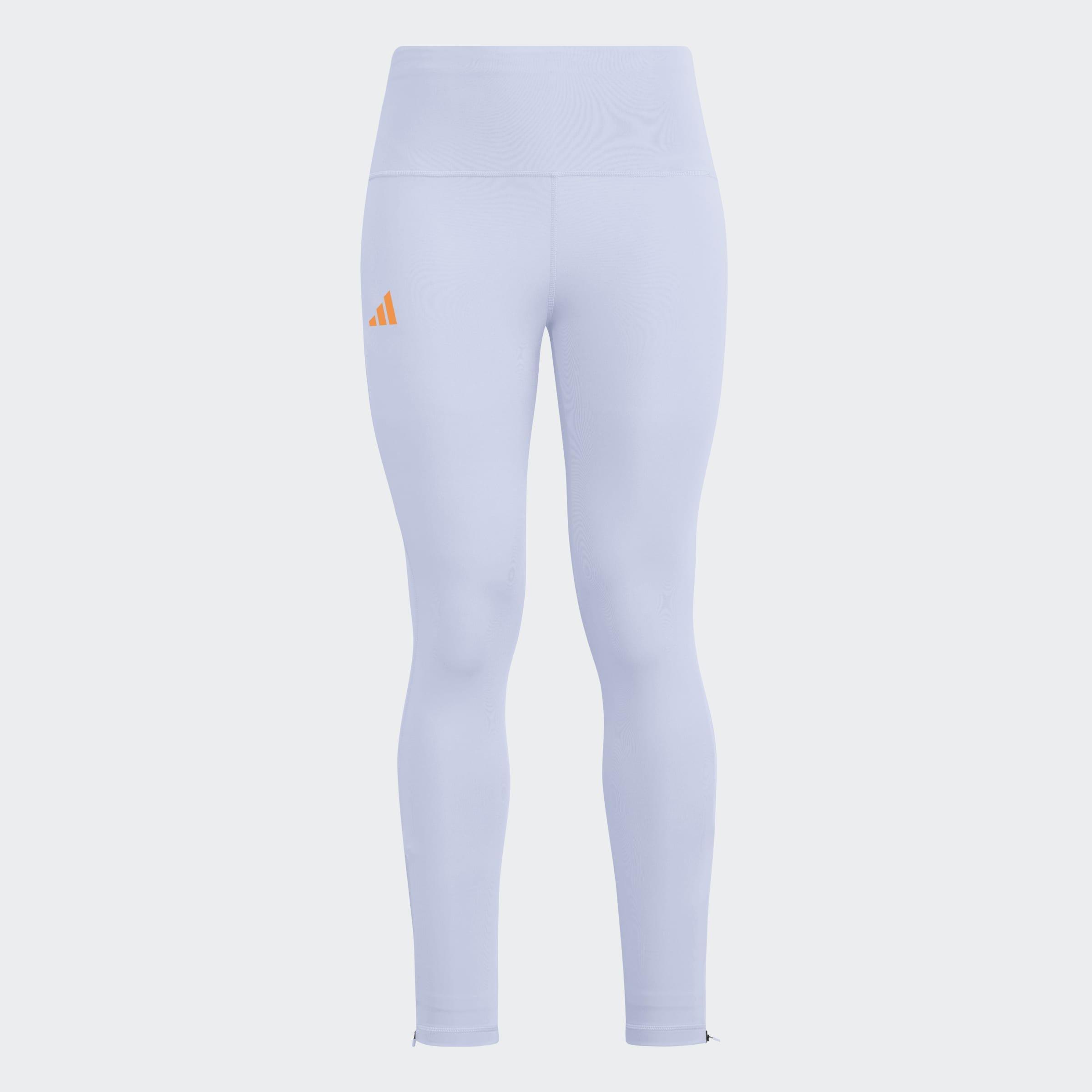 Adizero Essentials Full Length Leggings, Purple, A901_ONE, large image number 3