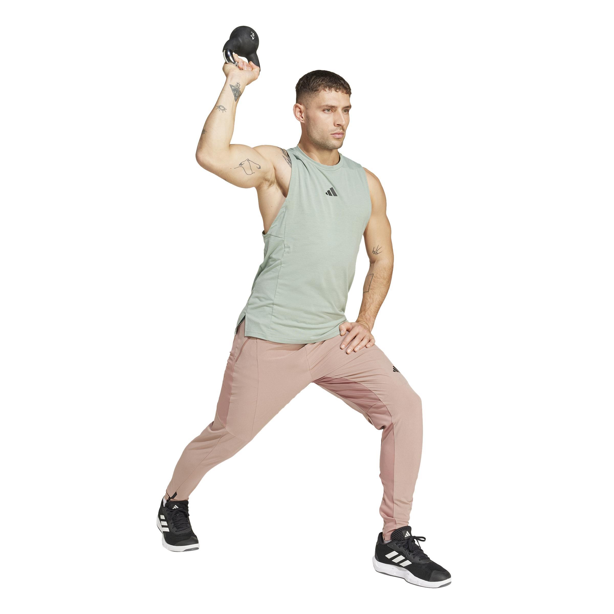 Designed for Training Workout Tank Top, Green, A901_ONE, large image number 9