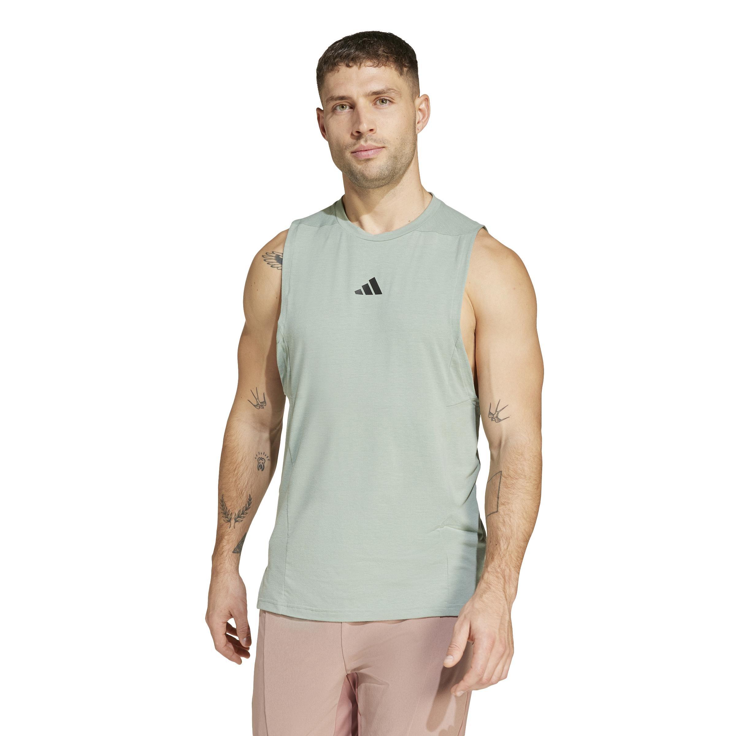 Designed for Training Workout Tank Top, Green, A901_ONE, large image number 10