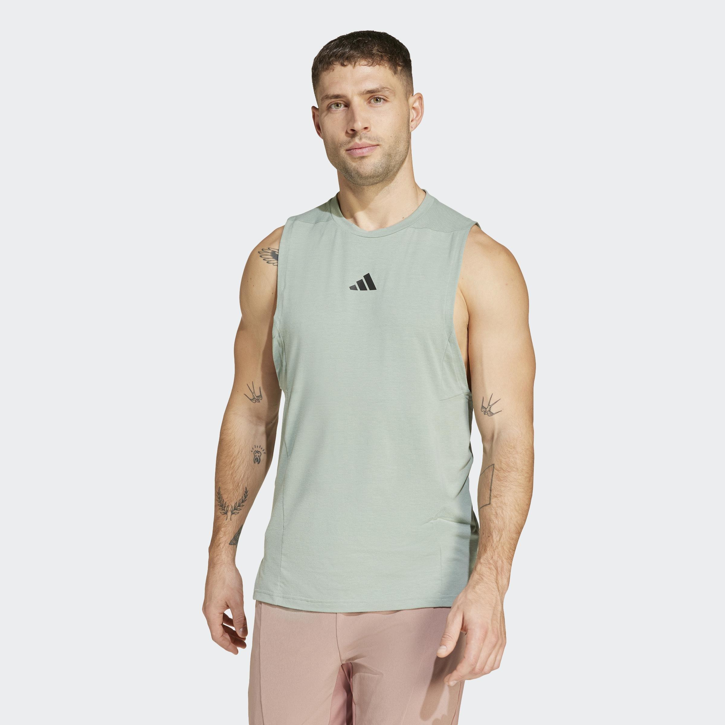 Designed for Training Workout Tank Top, Green, A901_ONE, large image number 11