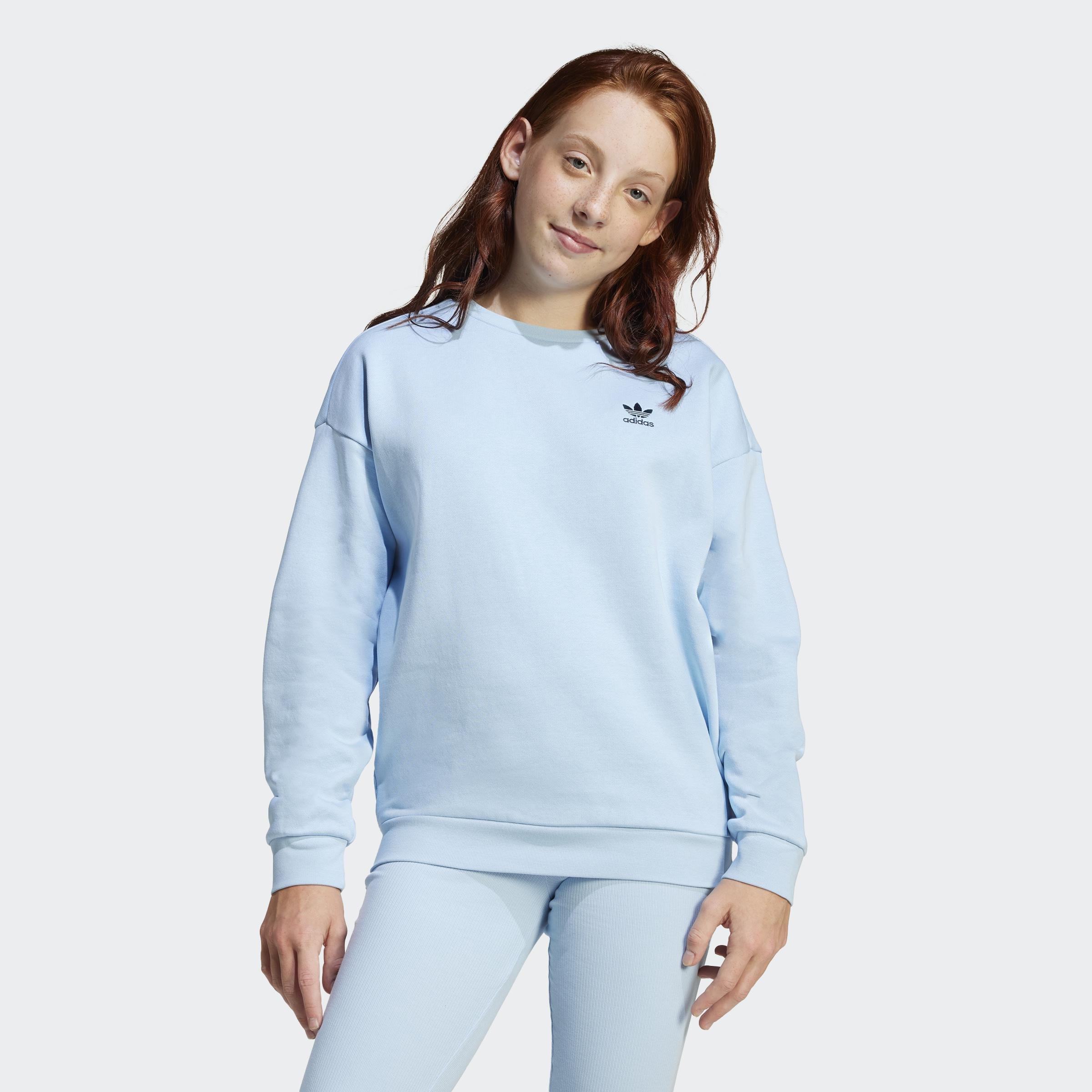 Kids Boyfriend Crew Sweatshirt, Blue, A901_ONE, large image number 5