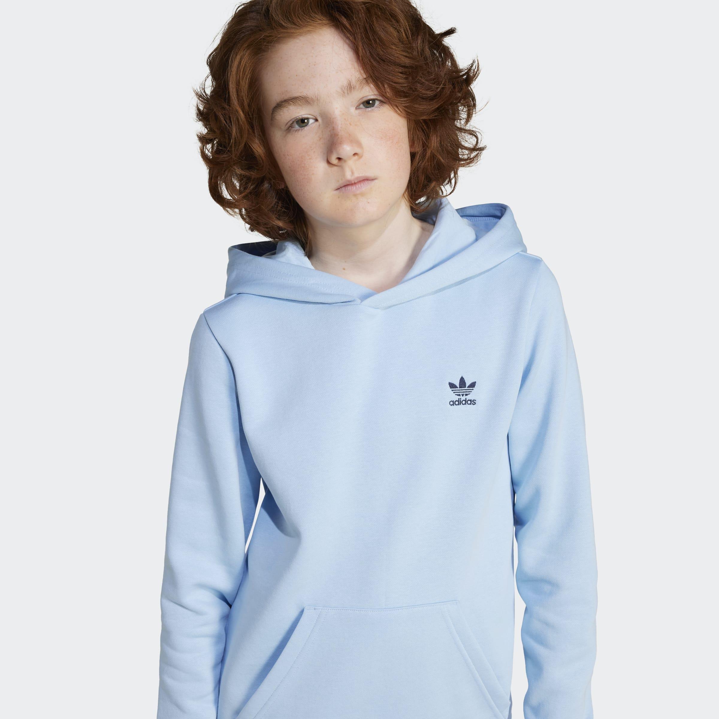 Kids Unisex Hoodie, Blue, A901_ONE, large image number 3