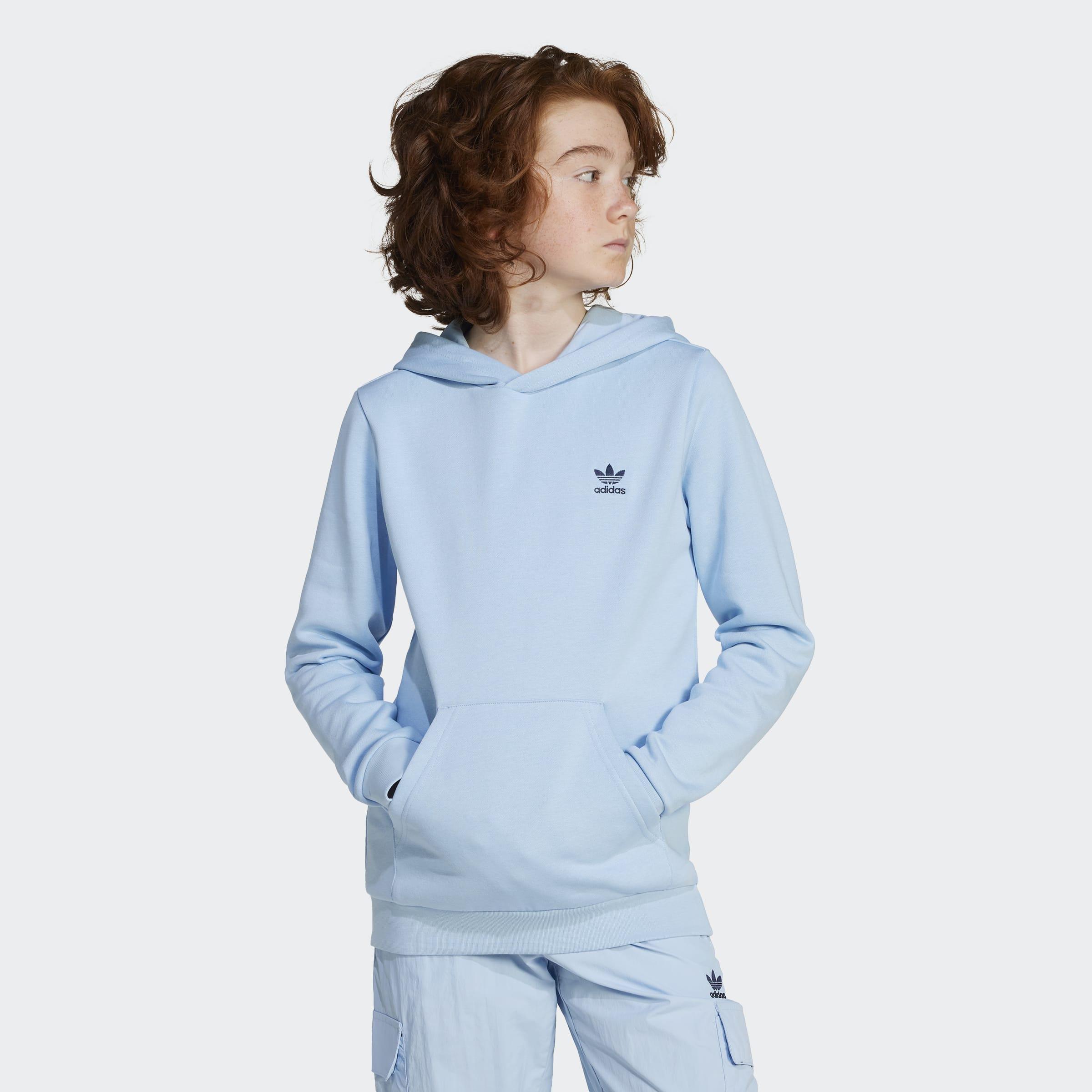 Kids Unisex Hoodie, Blue, A901_ONE, large image number 7
