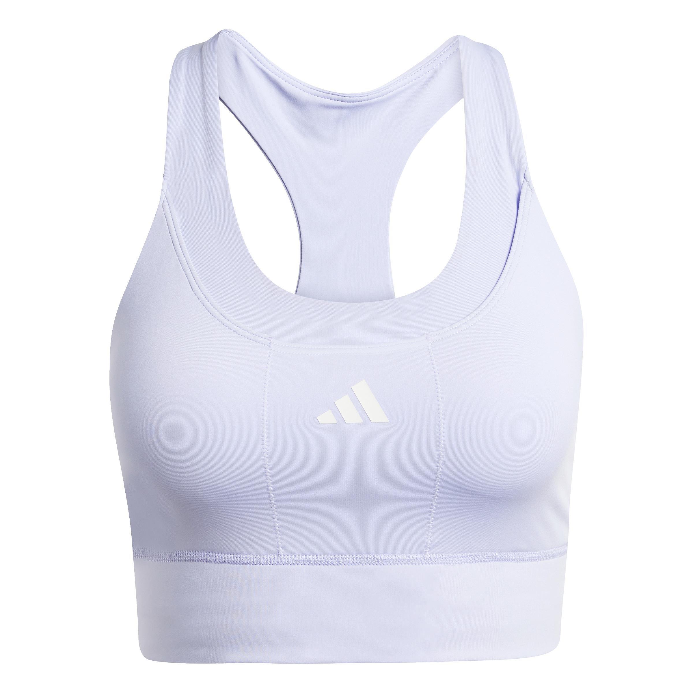 Run Pocket Medium Support Bra, Purple