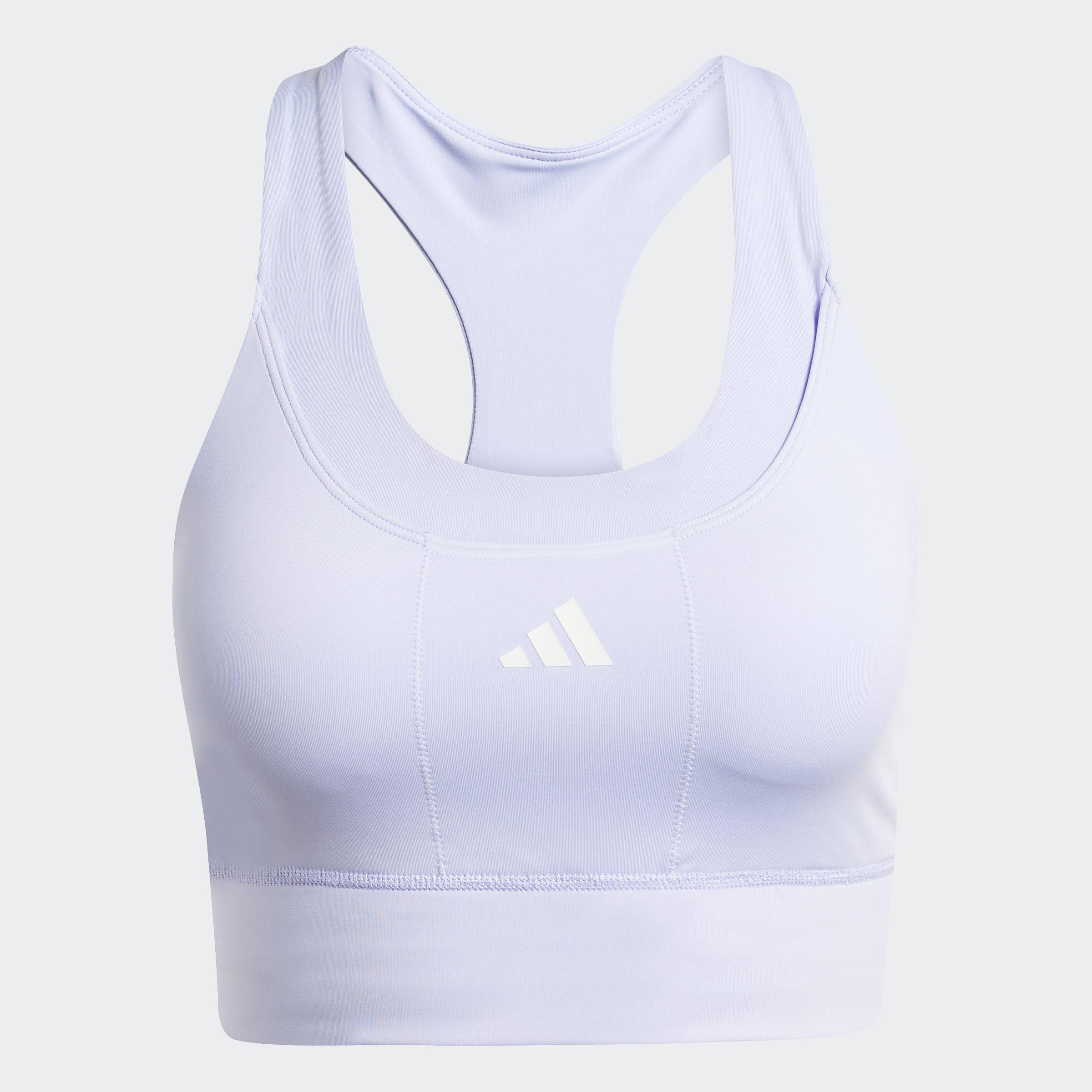 Run Pocket Medium Support Bra, Purple