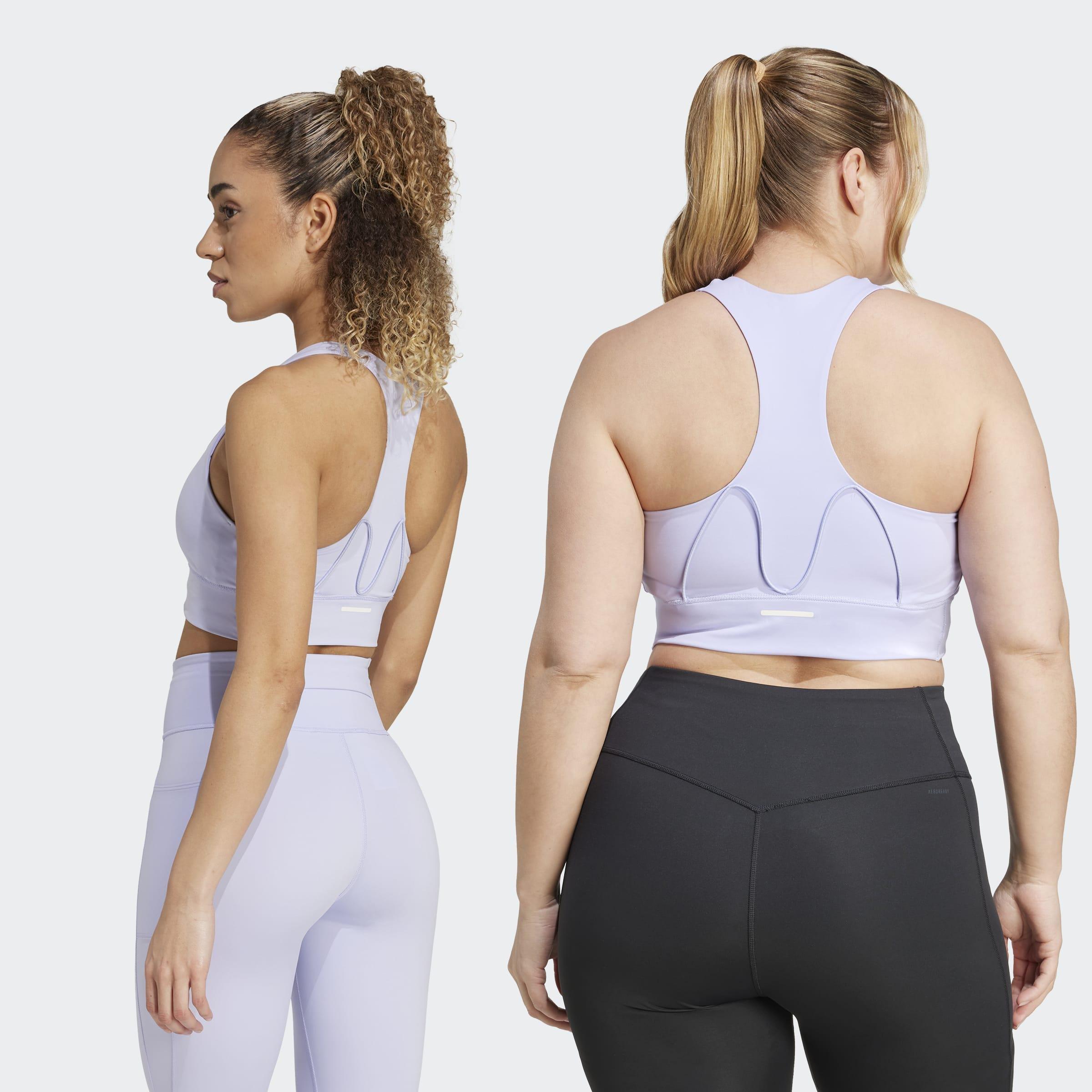 Run Pocket Medium Support Bra, Purple, A901_ONE, large image number 5