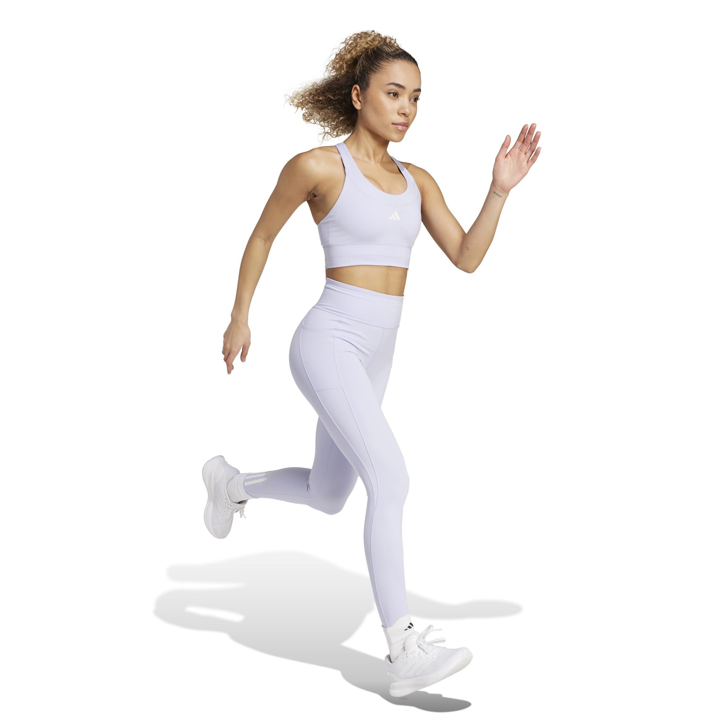 Run Pocket Medium Support Bra, Purple, A901_ONE, large image number 13