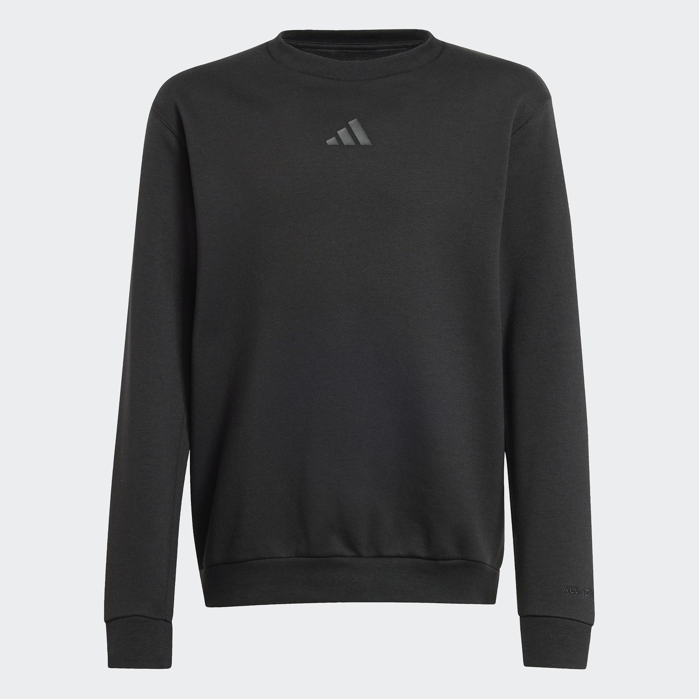 Kids Unisex All SZN Graphic Crew Sweatshirt, Black