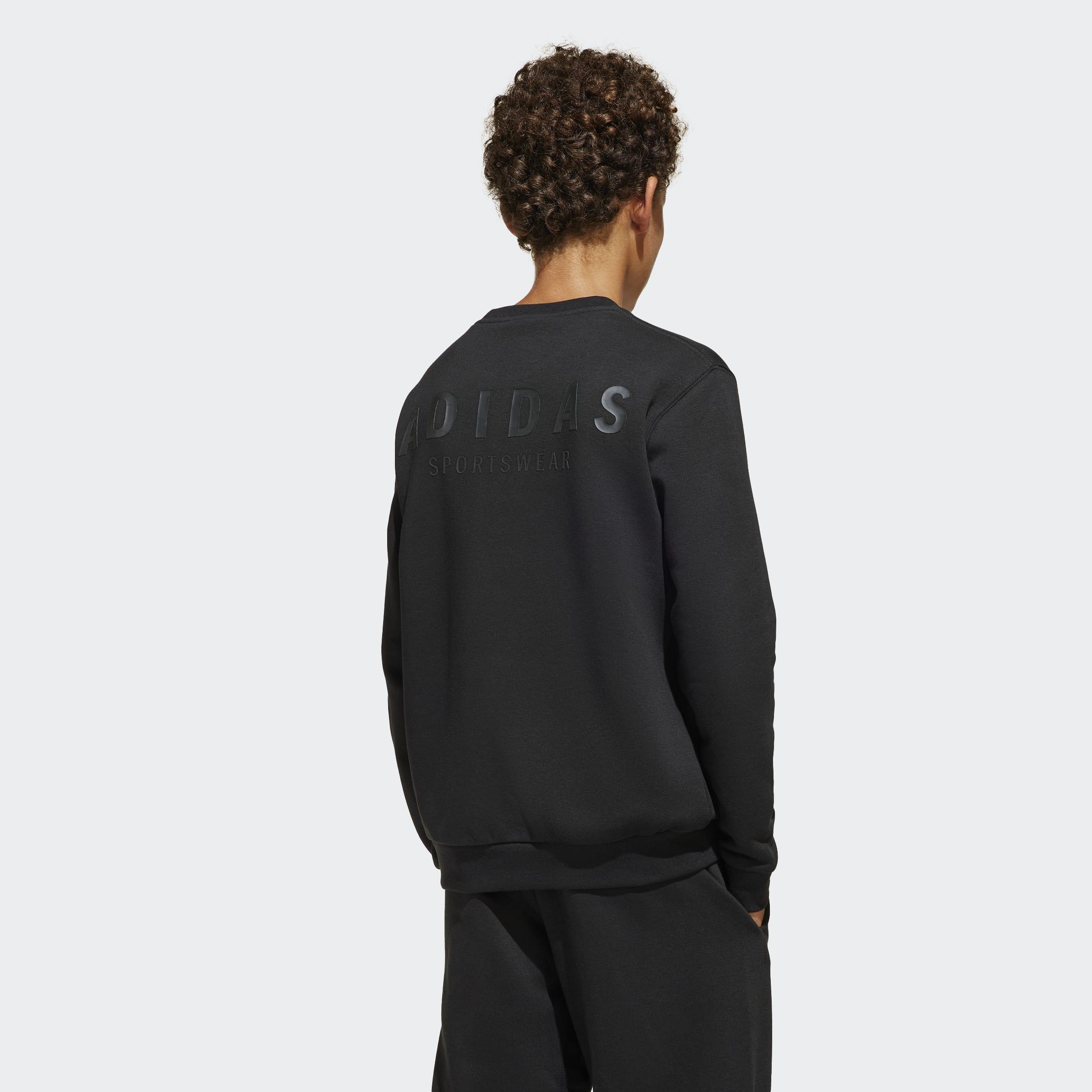 Kids Unisex All SZN Graphic Crew Sweatshirt, Black, A901_ONE, large image number 2