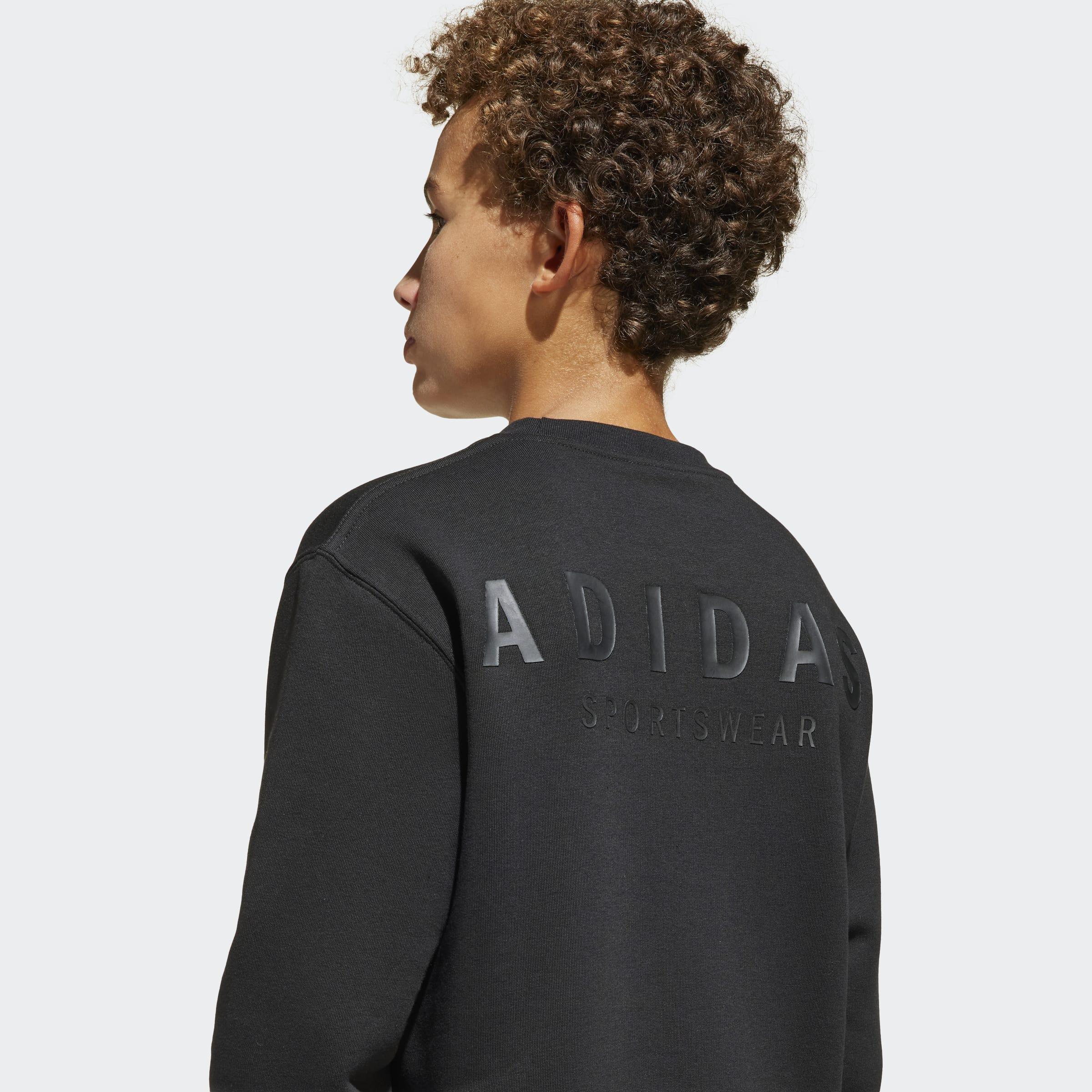 Kids Unisex All SZN Graphic Crew Sweatshirt, Black, A901_ONE, large image number 4