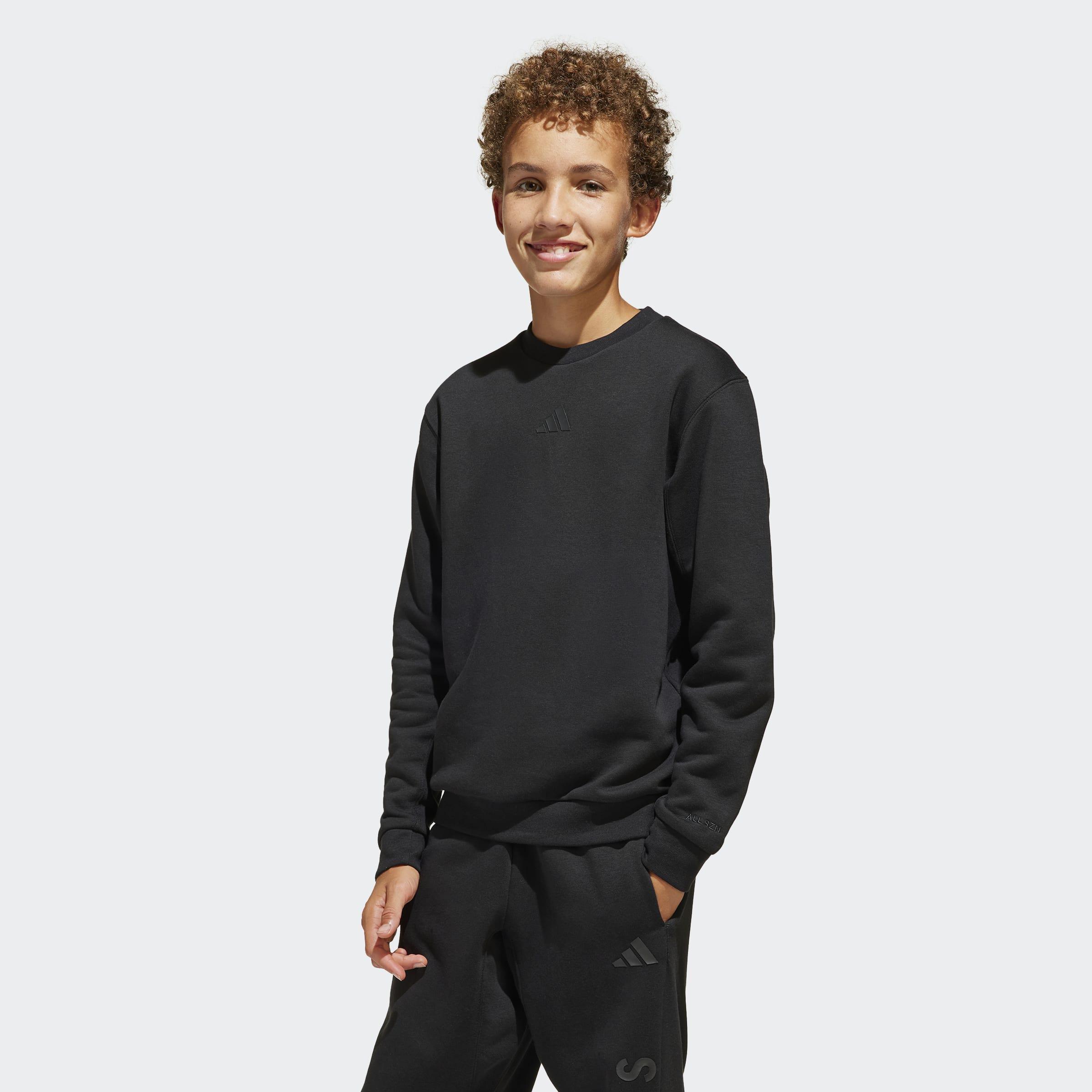 Kids Unisex All SZN Graphic Crew Sweatshirt, Black, A901_ONE, large image number 6