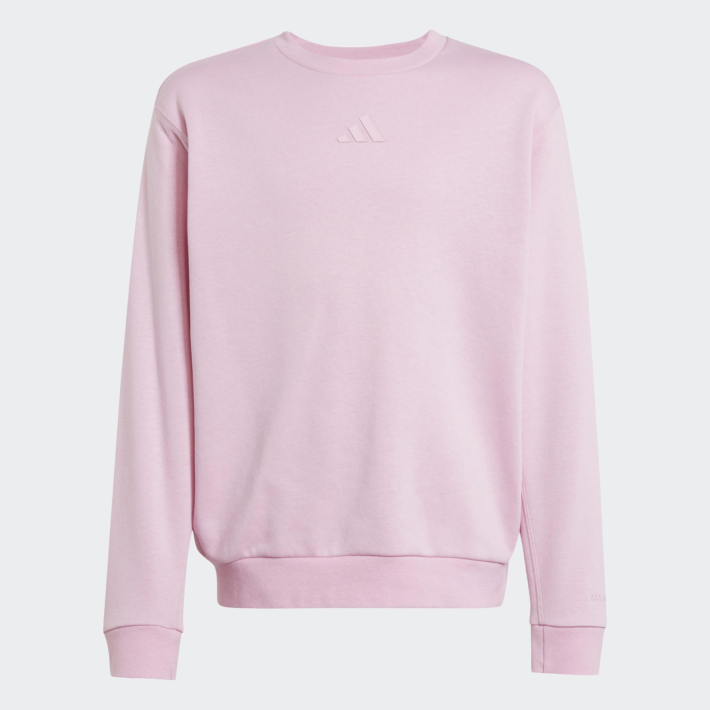 Kids Unisex All SZN Graphic Crew Sweatshirt, Pink