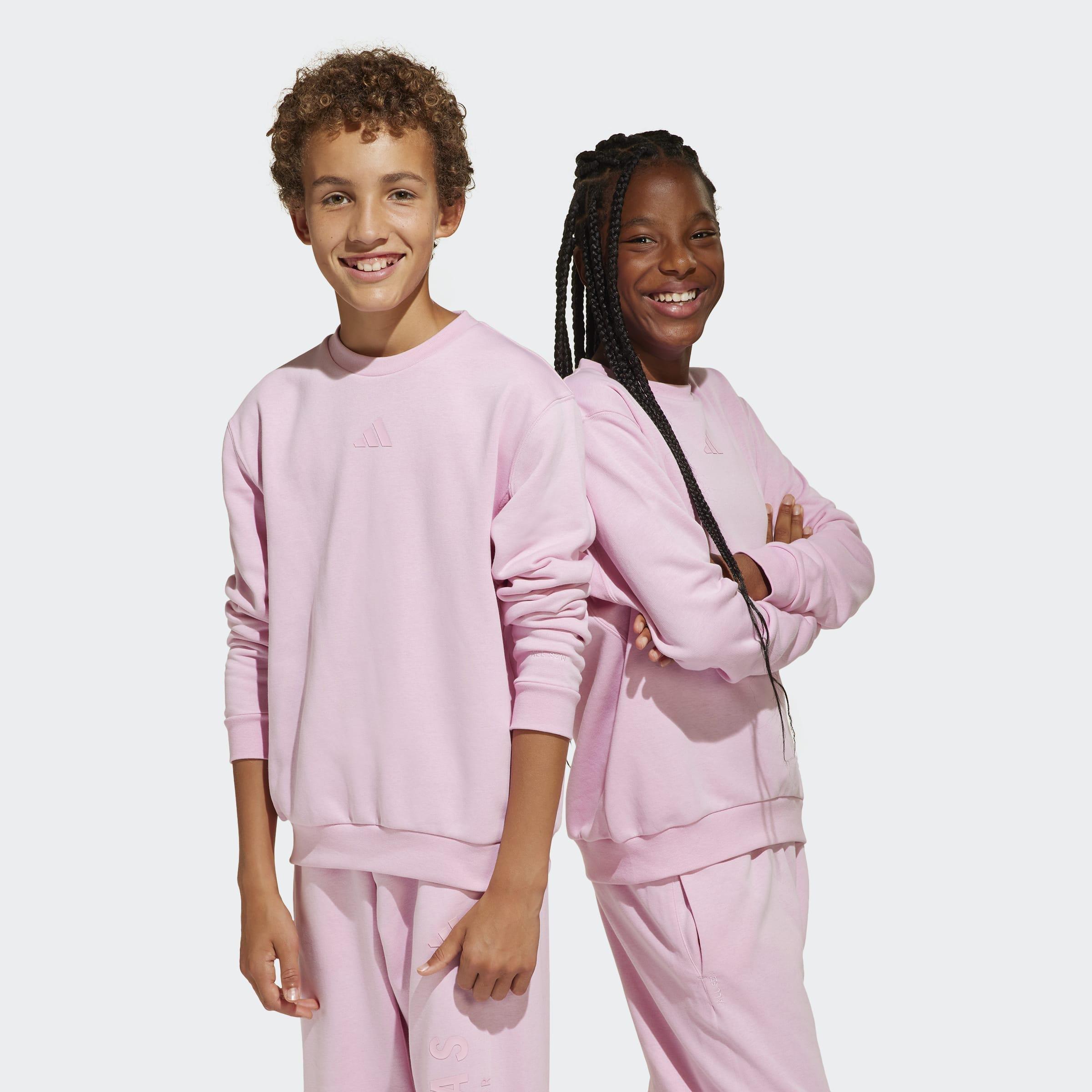 Kids Unisex All SZN Graphic Crew Sweatshirt, Pink, A901_ONE, large image number 7